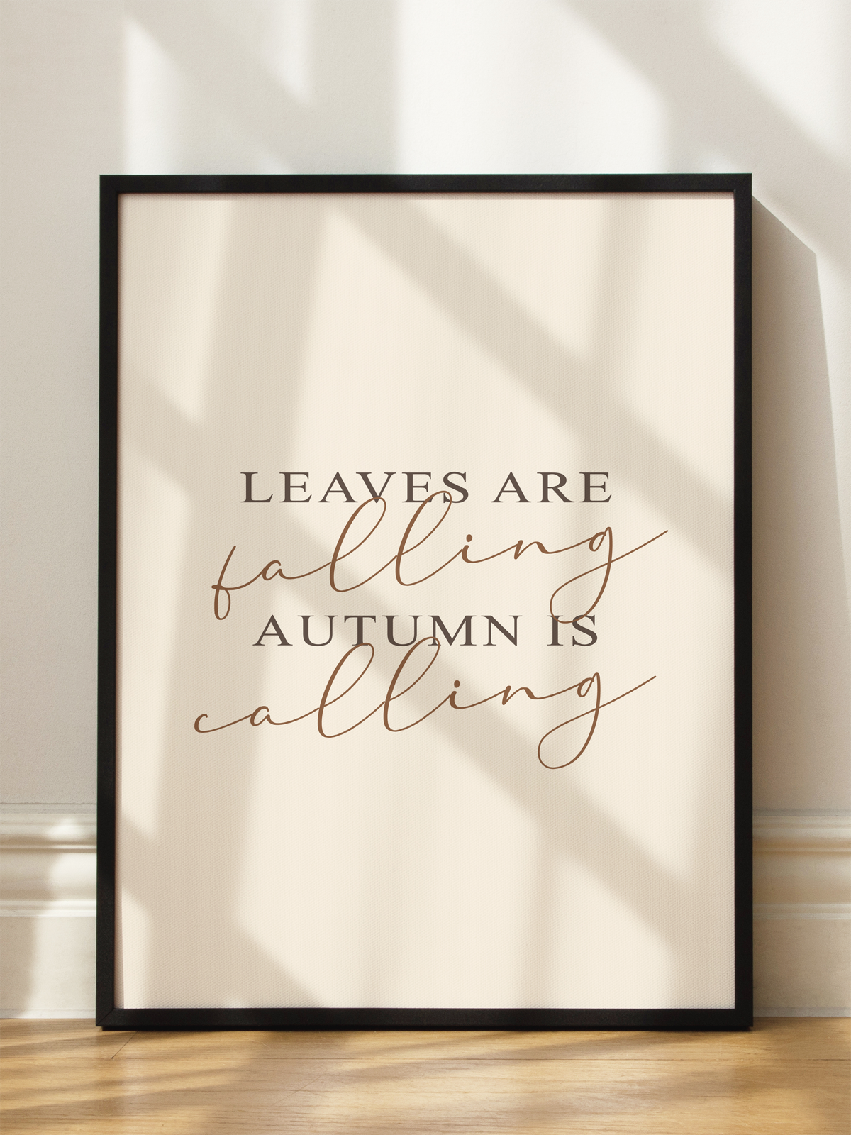 Leaves Are Falling Poster