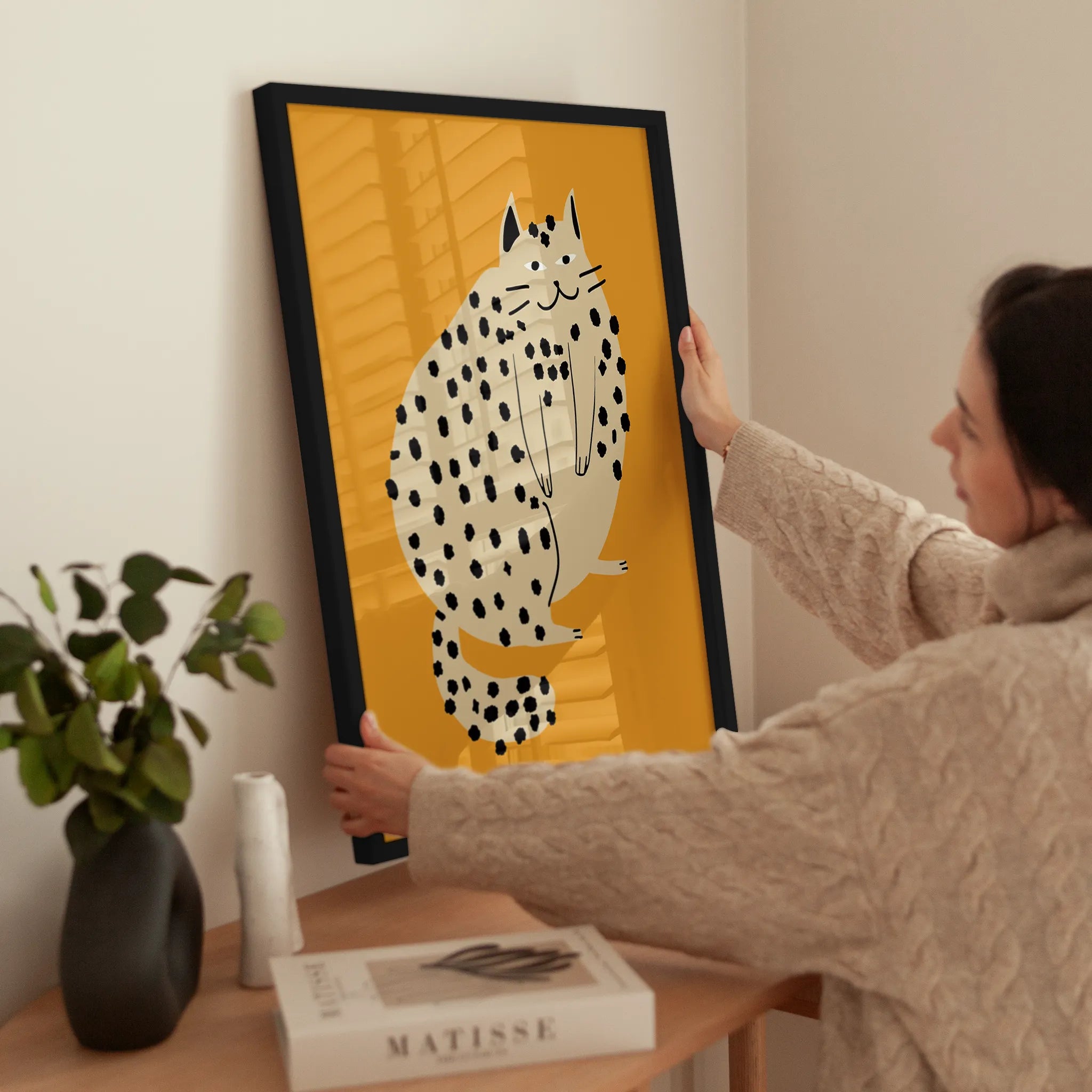 Leopard Cat wird aufgehängt