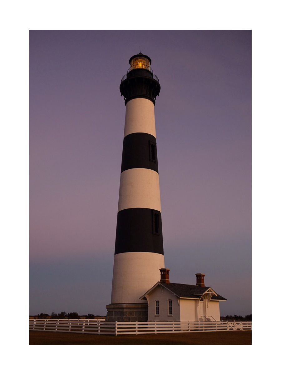 Lighthouse in Twilight Poster