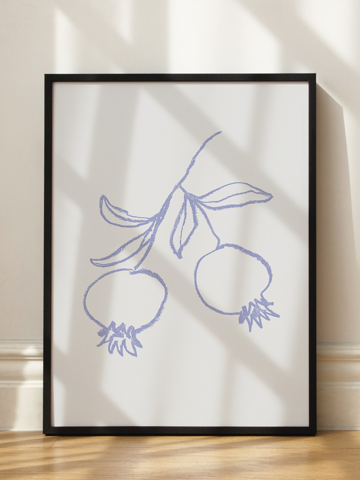 Lilac Pomegranates Poster