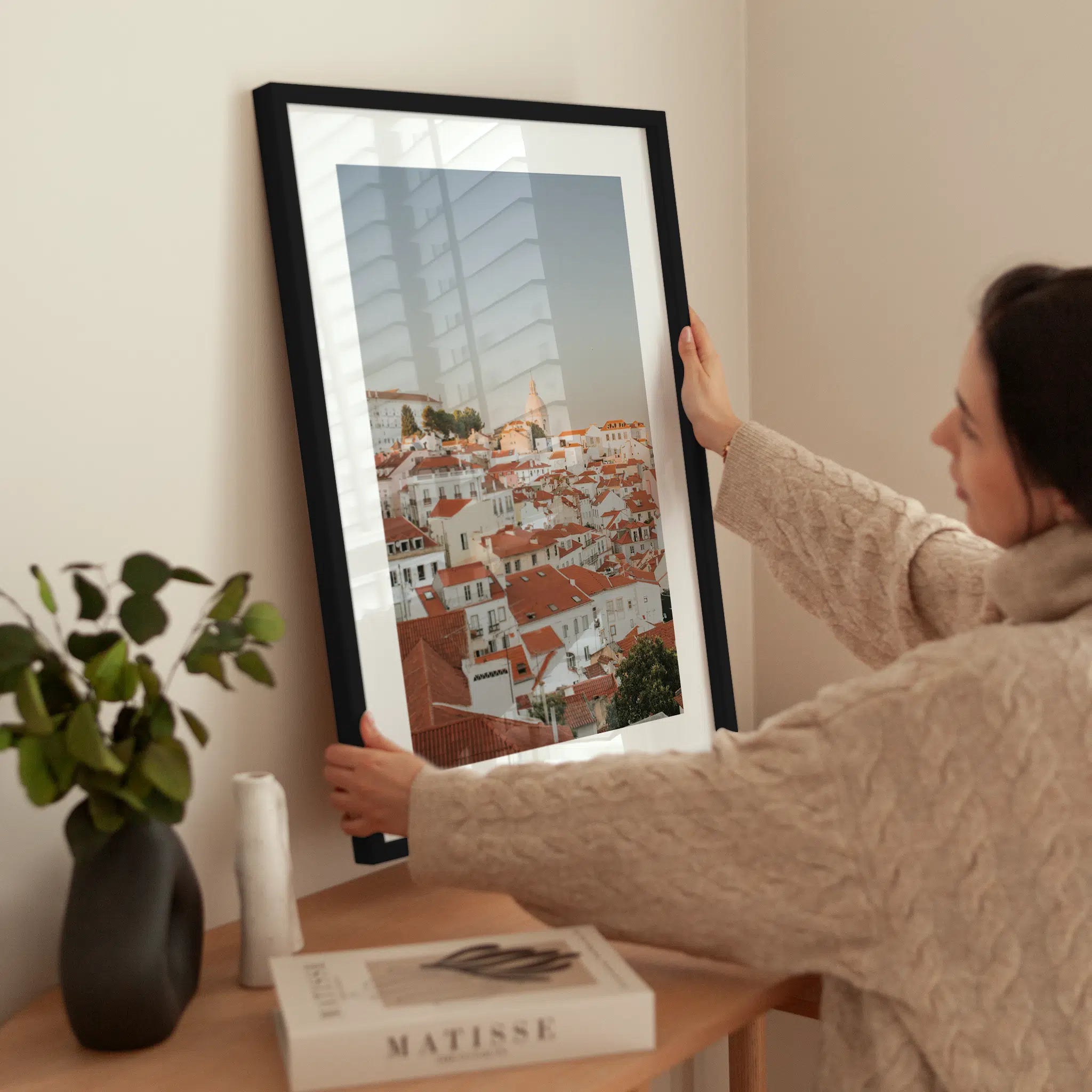 Lisbon View wird aufgehängt