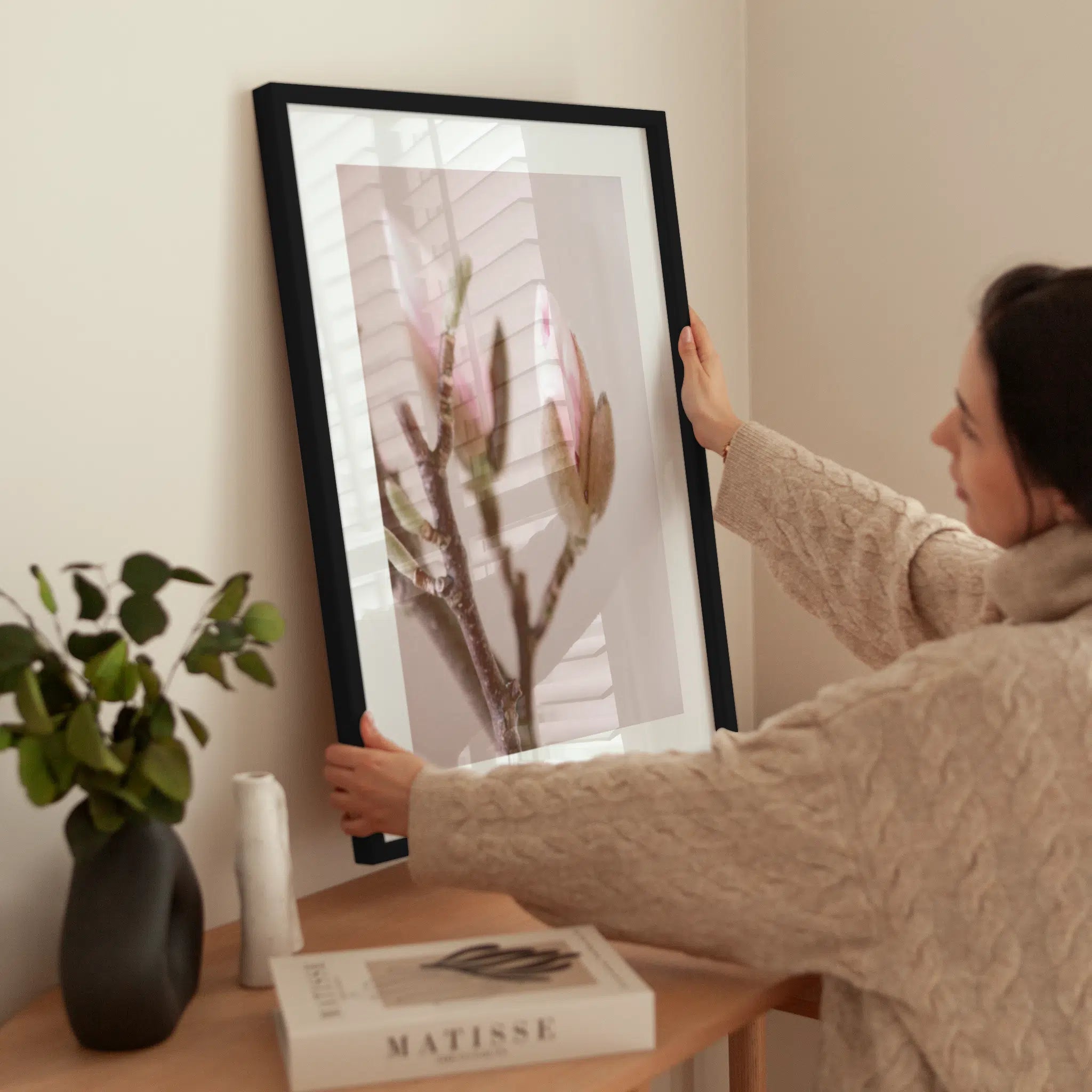 Magnolia Bud wird aufgehängt