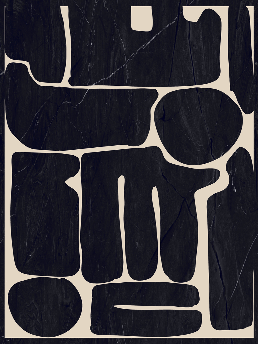 Marble Shapes Poster