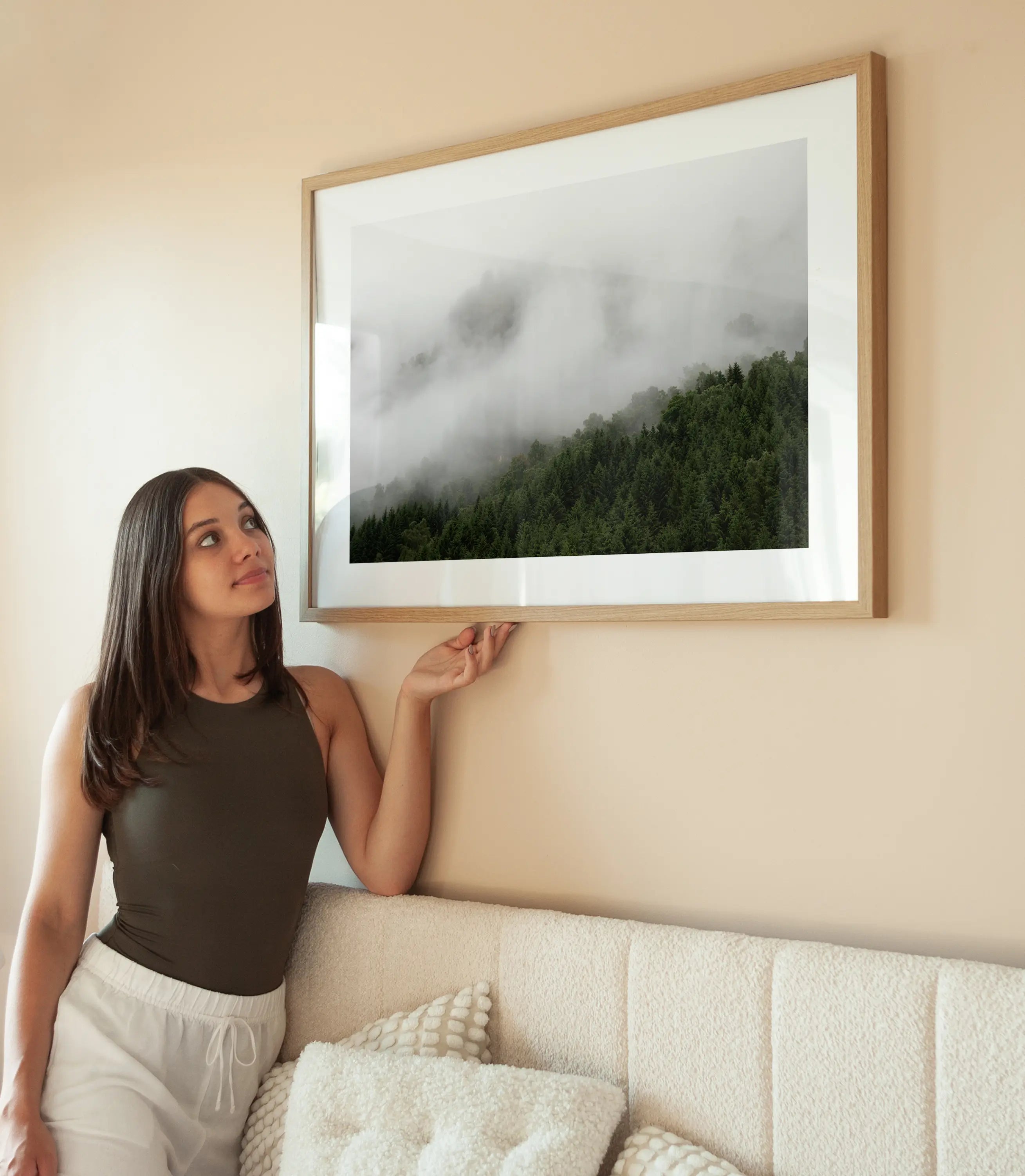 Misty Forest No1 wird aufgehängt