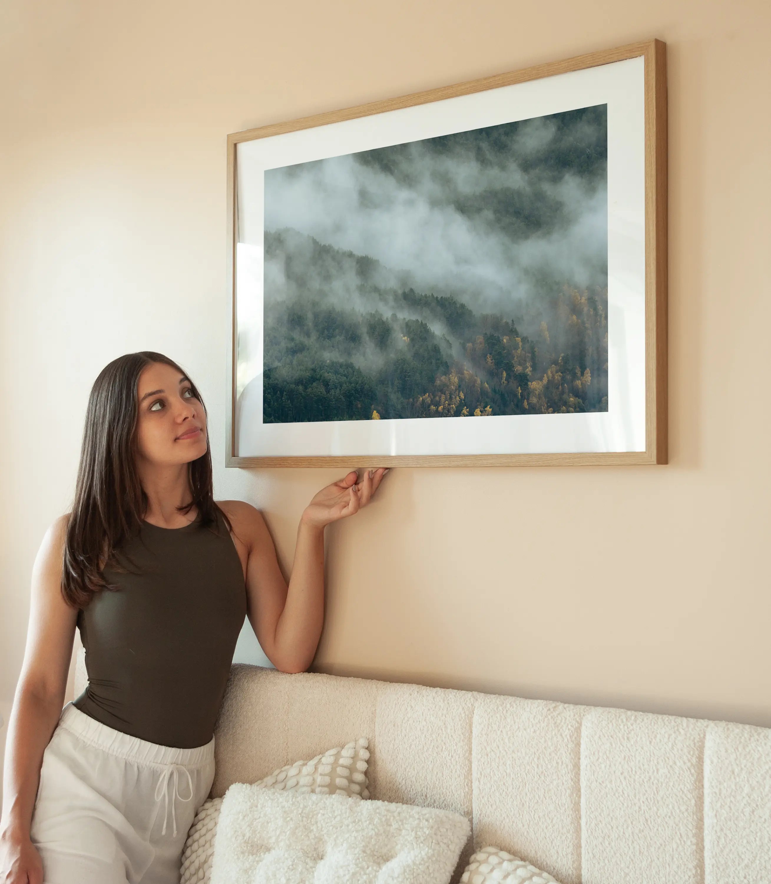 Misty Forest No2 wird aufgehängt