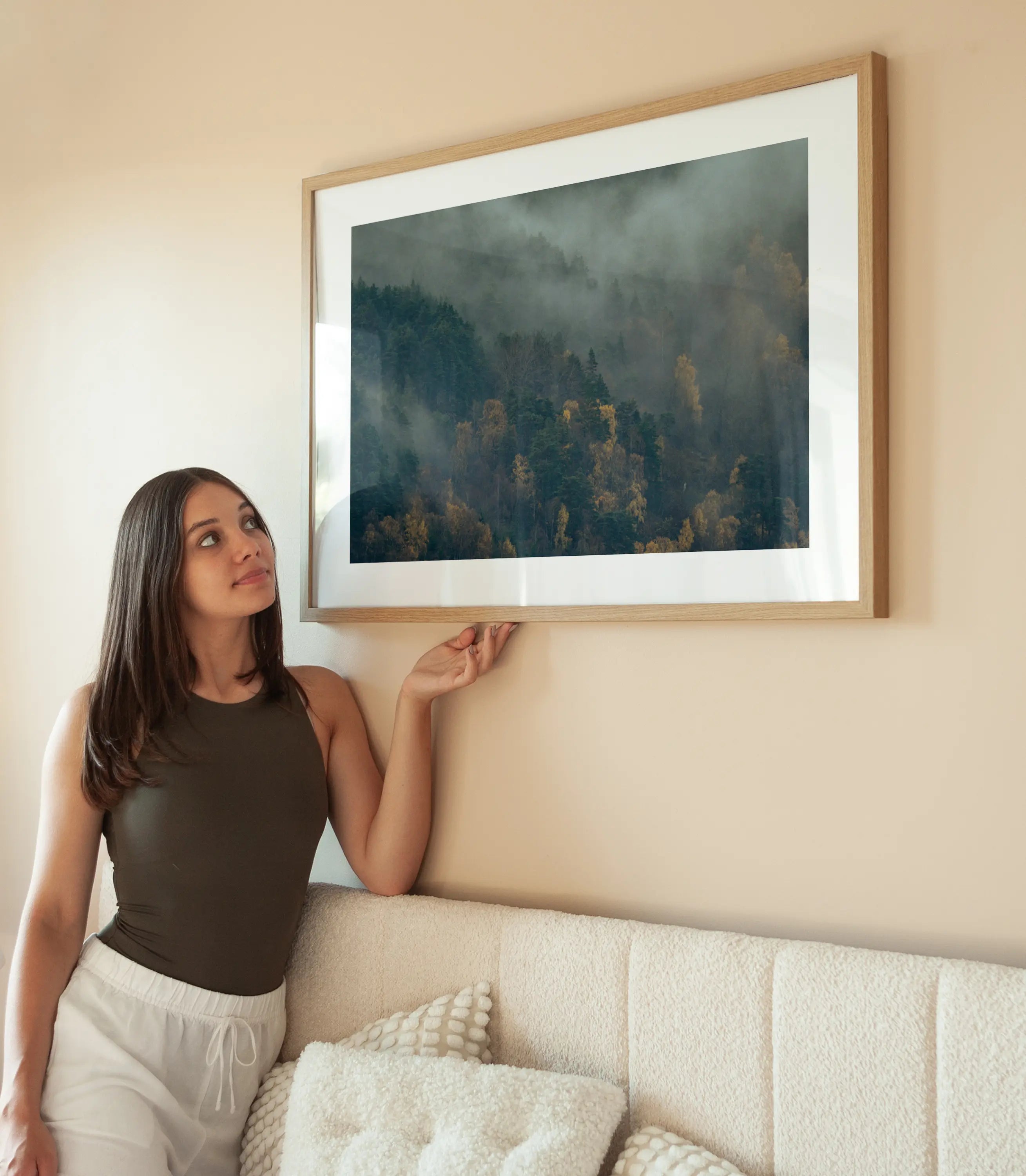 Misty Forest No3 wird aufgehängt