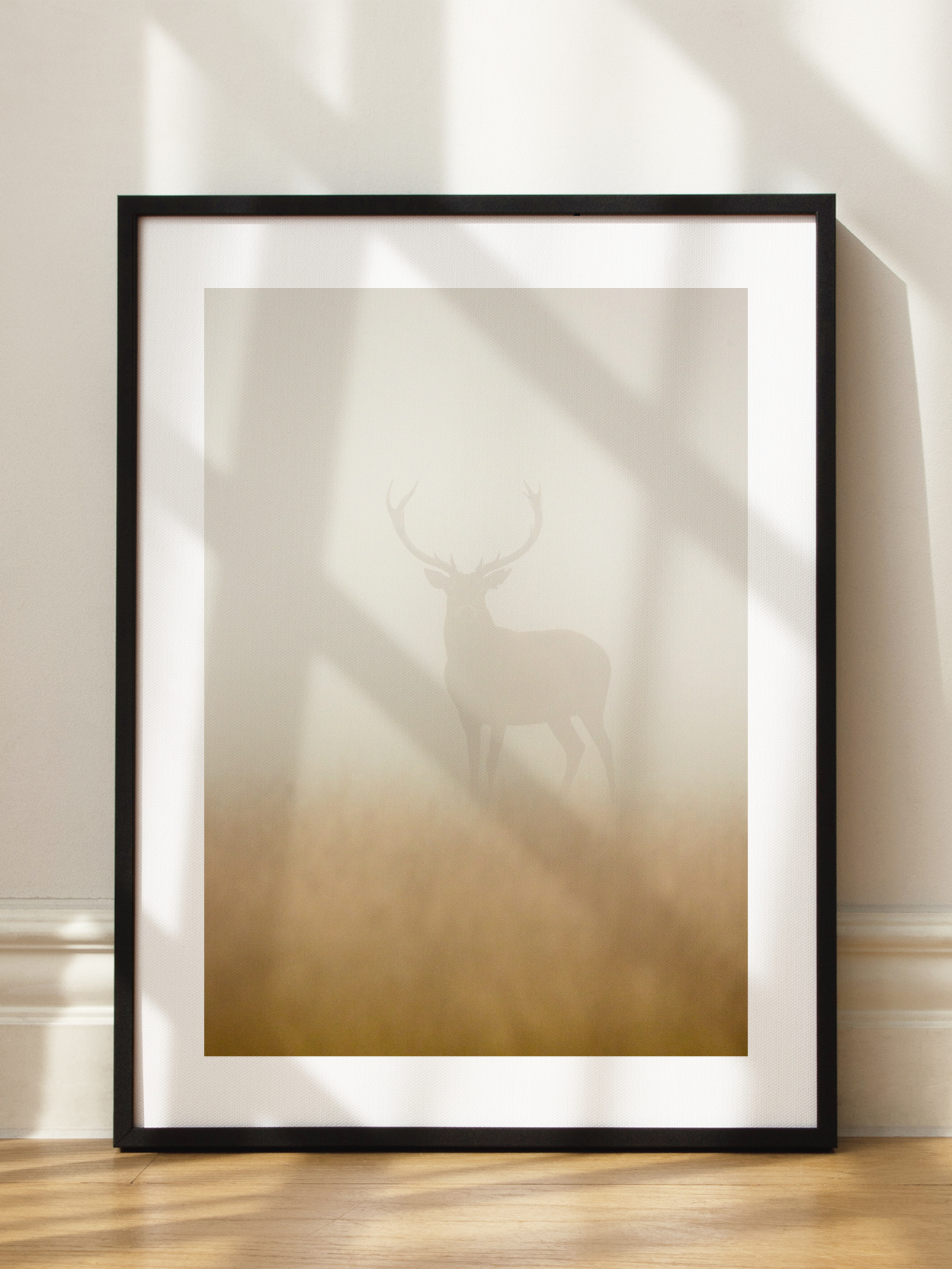 Misty Stag Poster