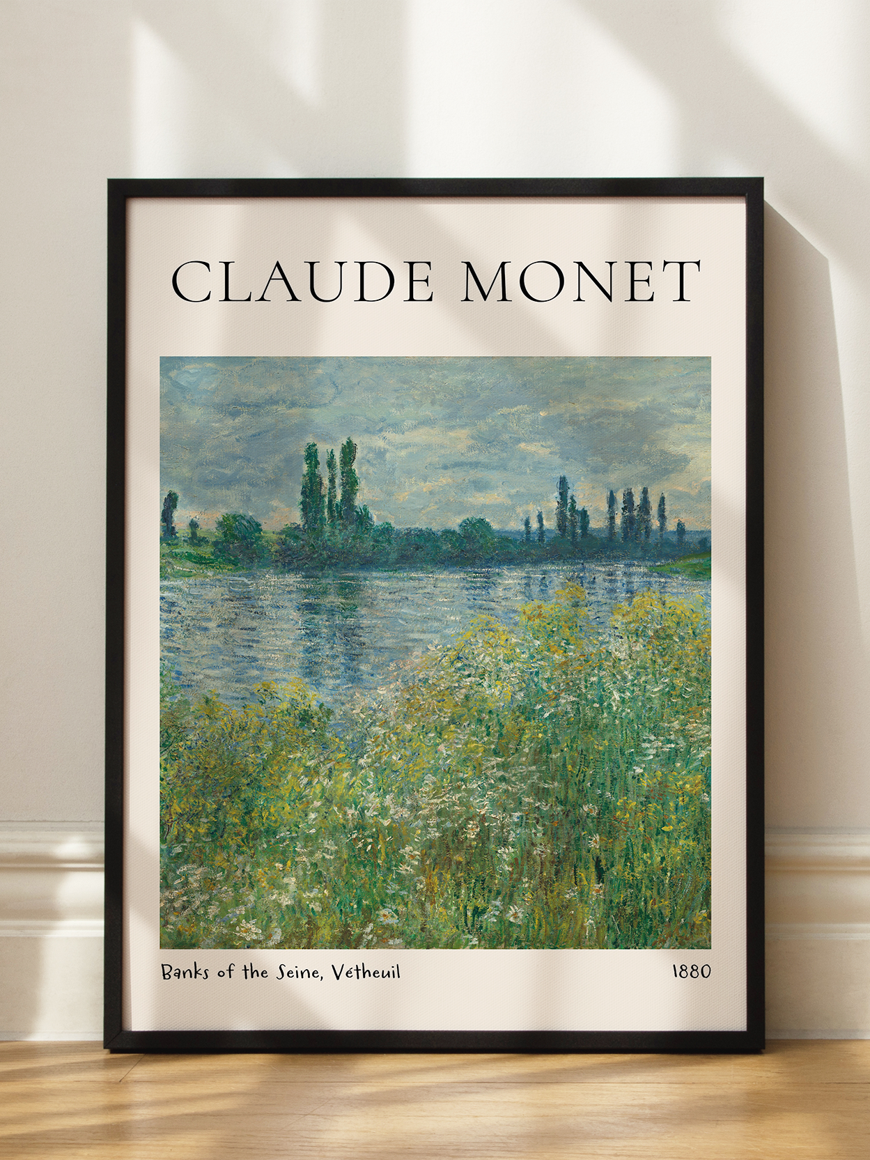 Monet — Banks of the Seine, Vetheuil Poster