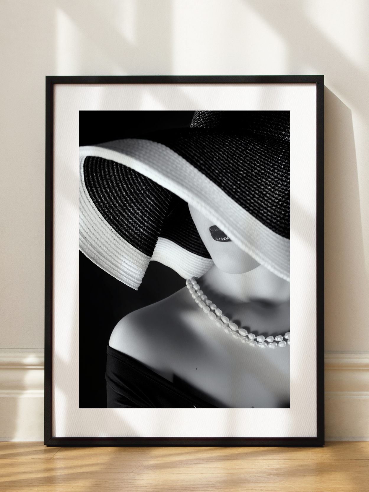 Monochrome Hat Poster