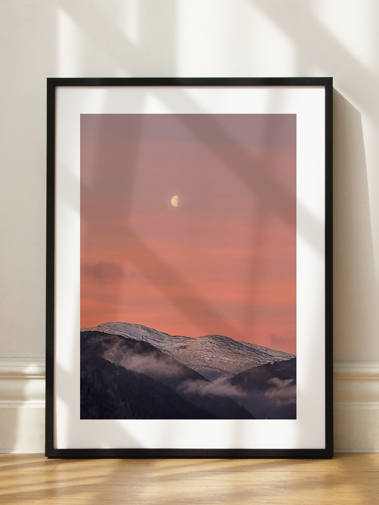 Moon Over Mountains