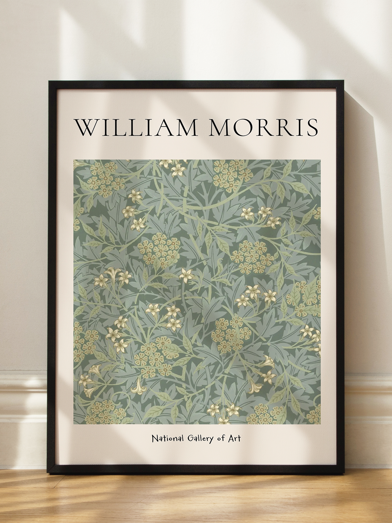 Morris — Green Floral Pattern Poster