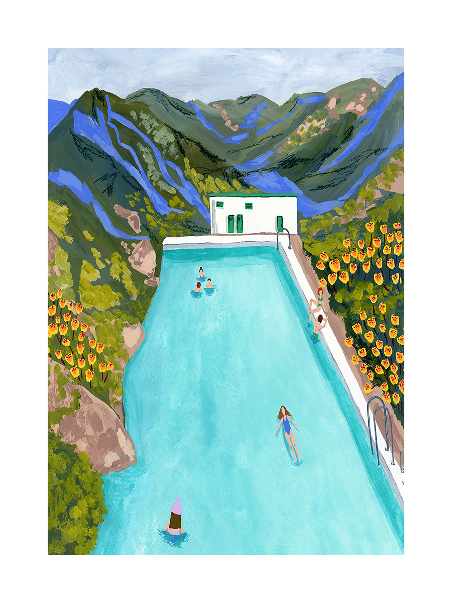 Mountain Pool Poster