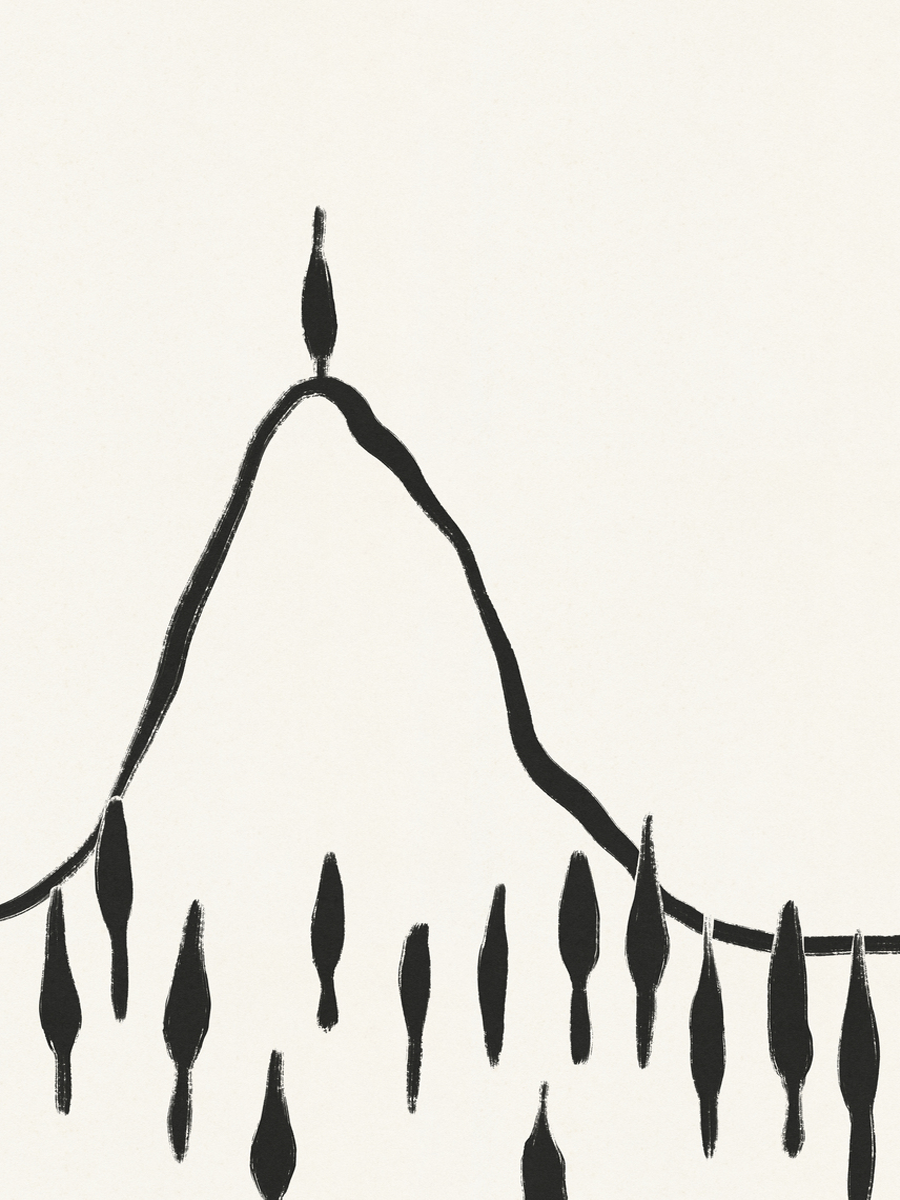 Mountain Silhouette Poster