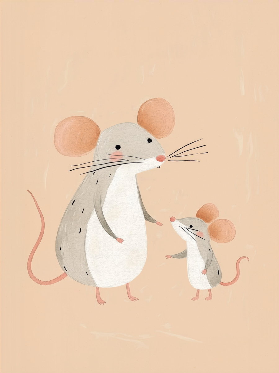 Mouse Family Poster