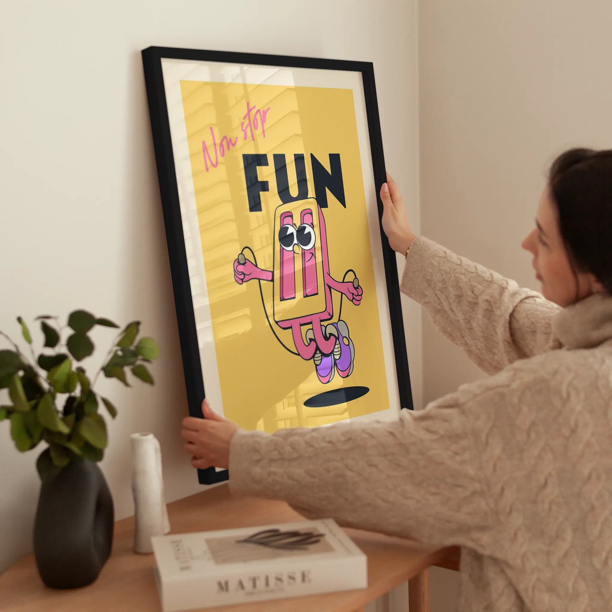 Non Stop Fun wird aufgehängt