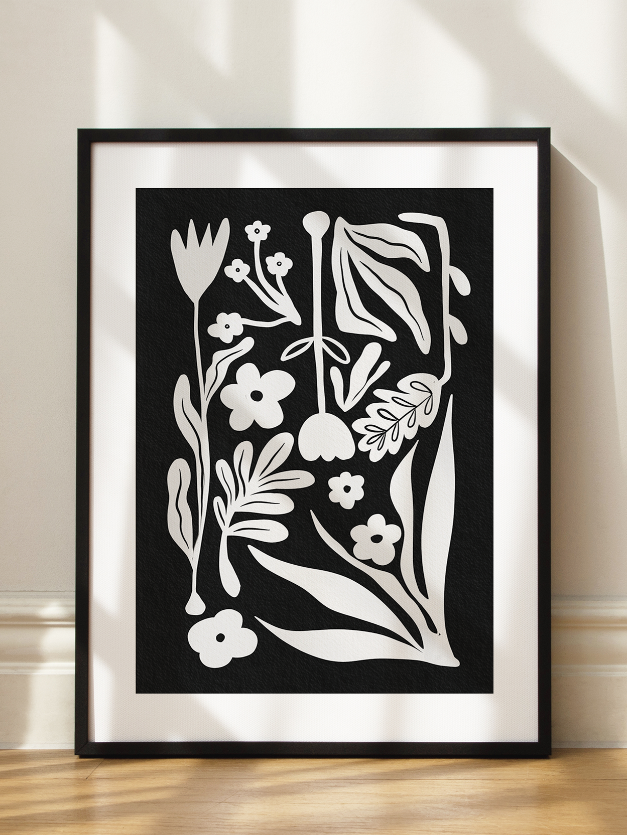 Nordic Abstract Florals Poster