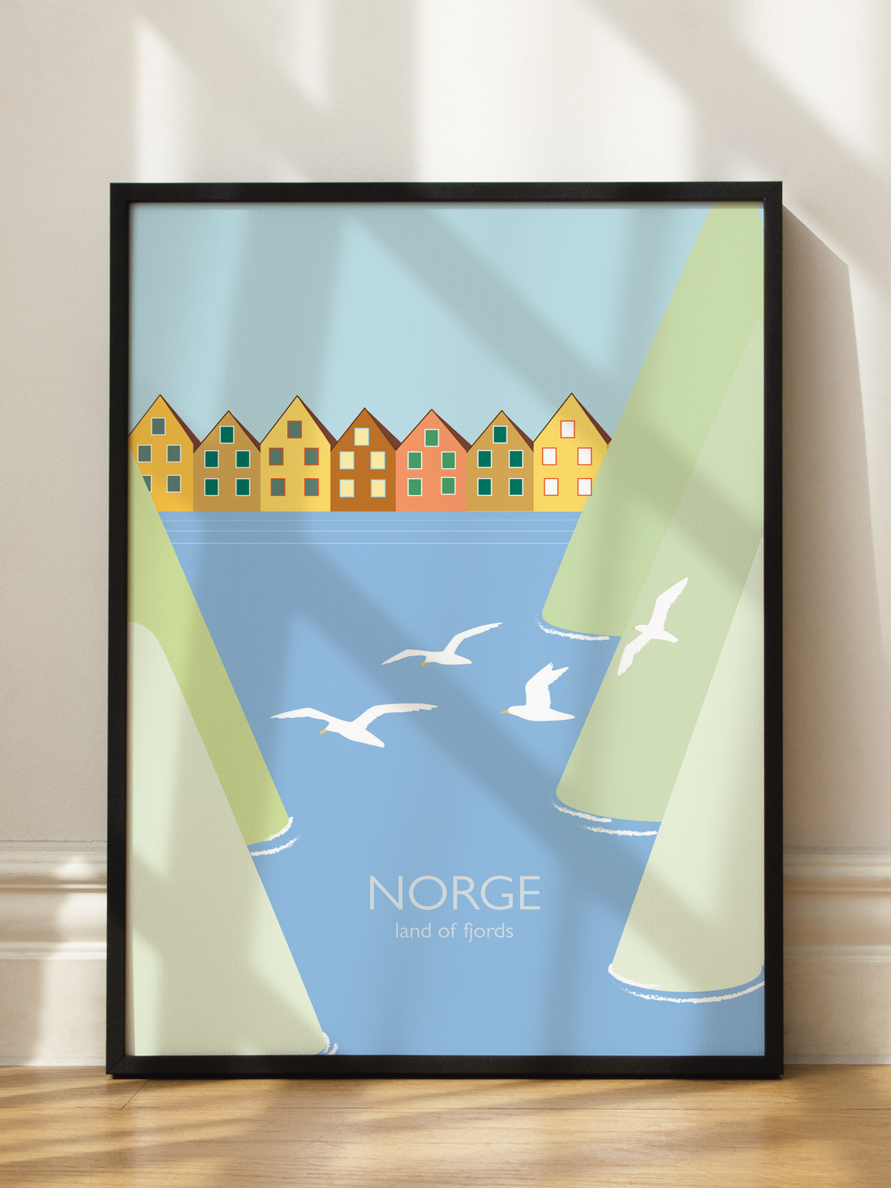 Norge Land of Fjords Poster