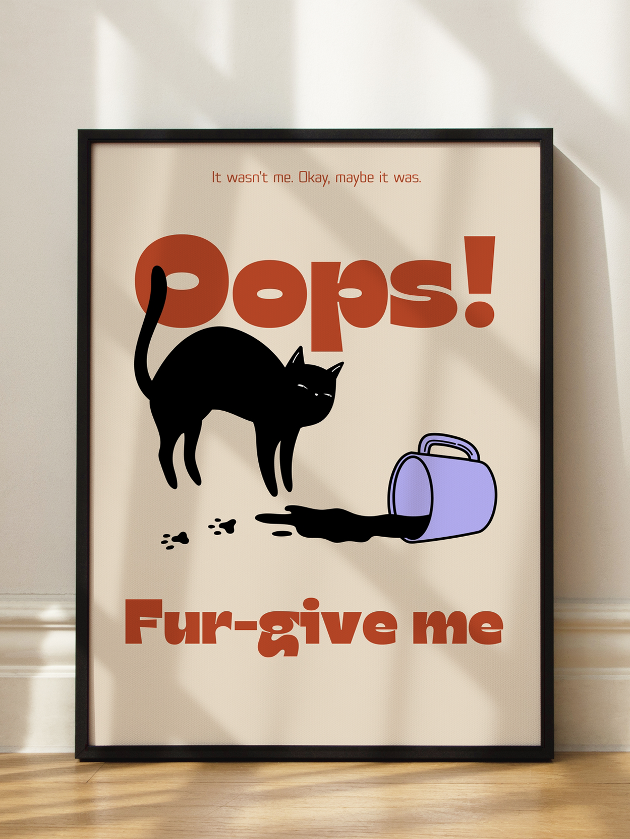 Oops! Fur-give me Poster