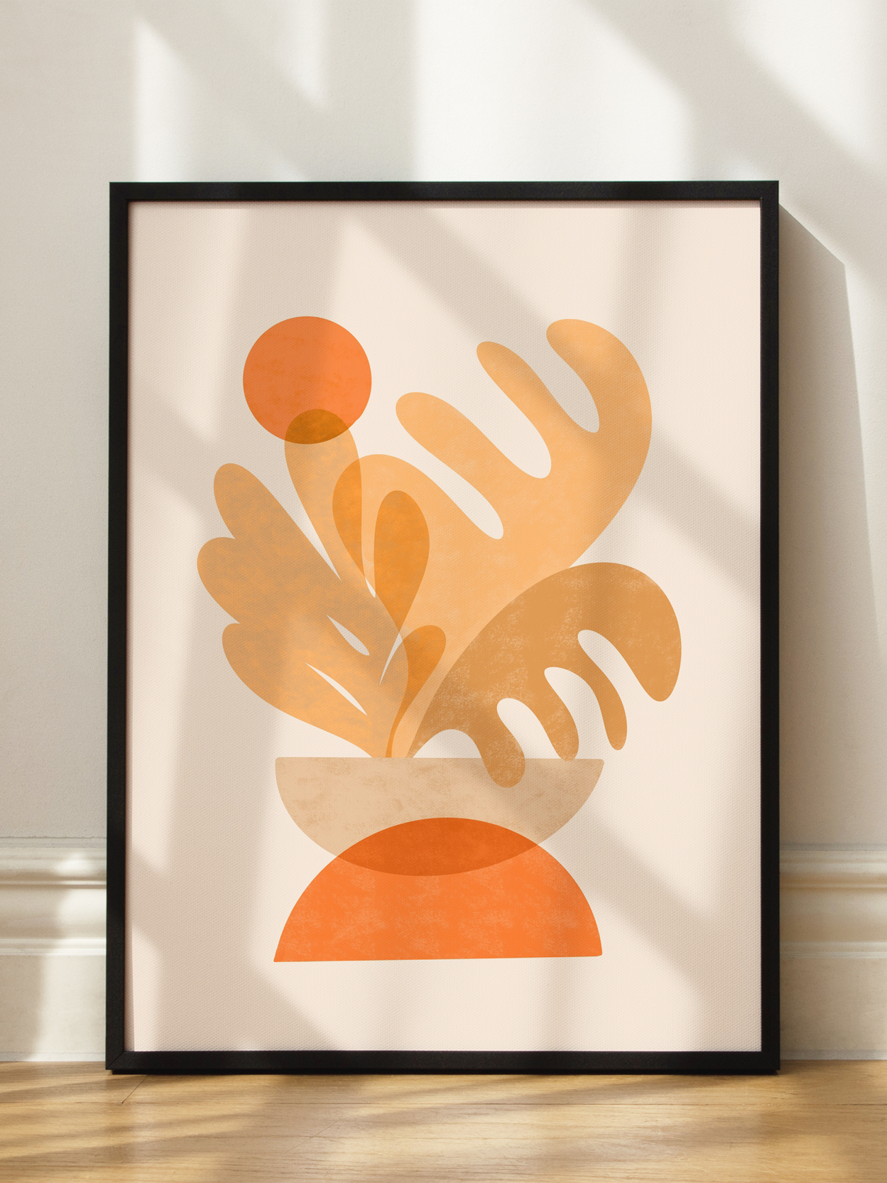 Orange Botanical Poster