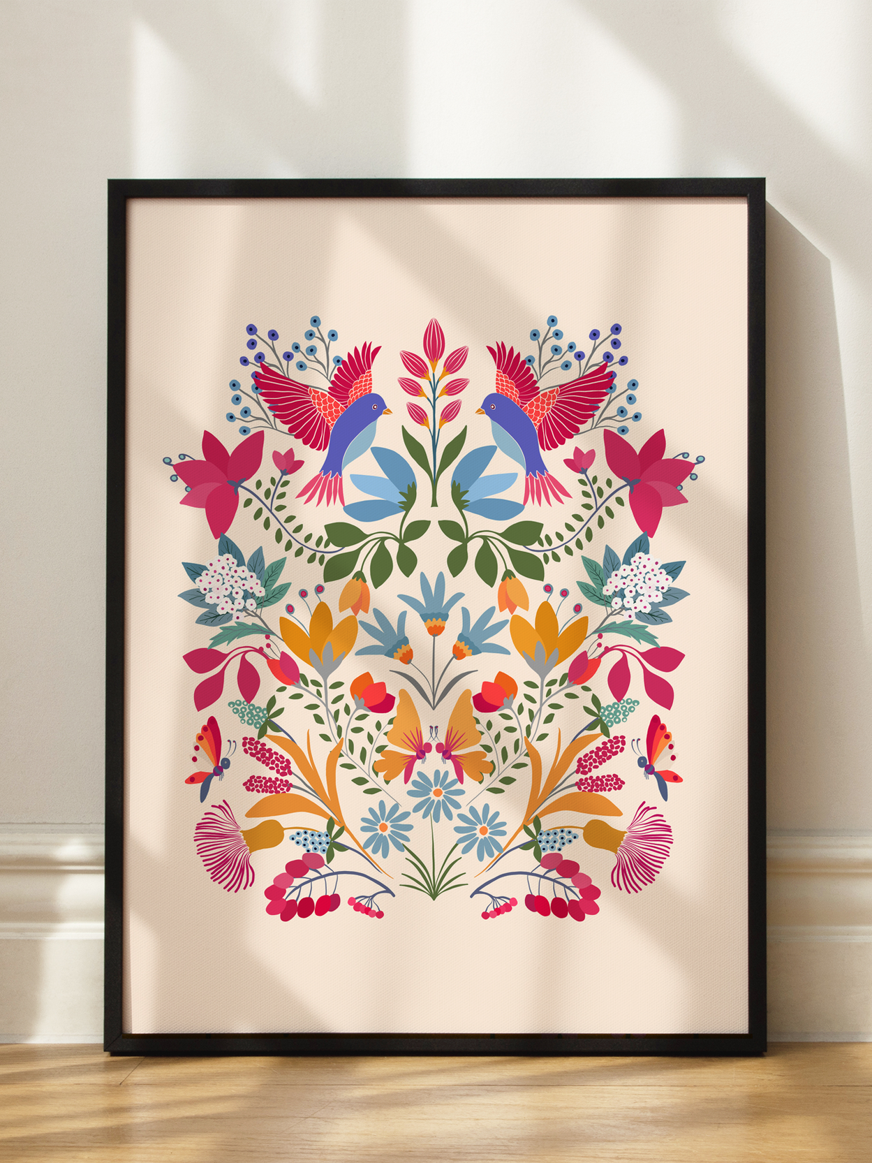 Otomi Birds Poster