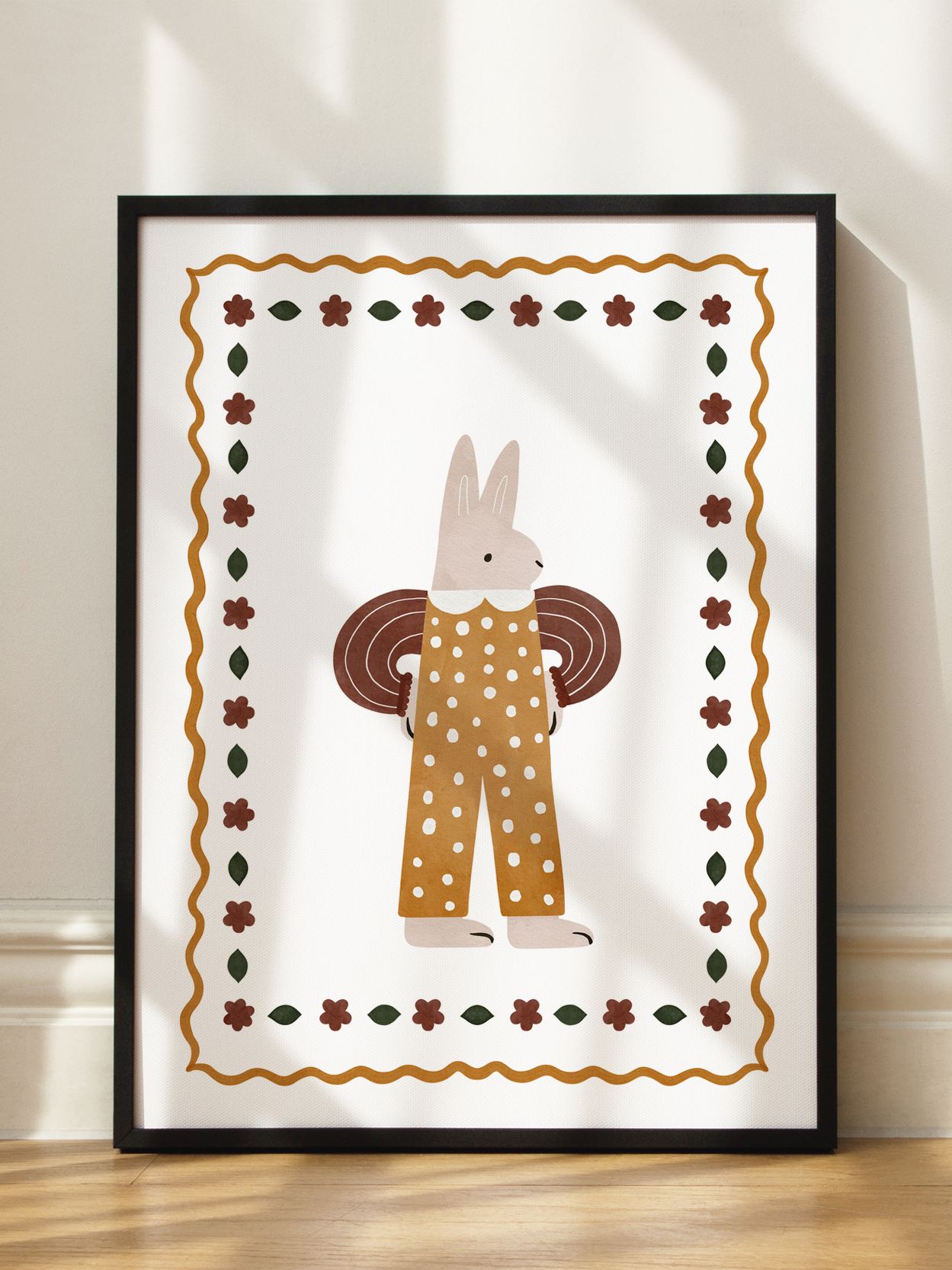 Pajama Bunny Poster
