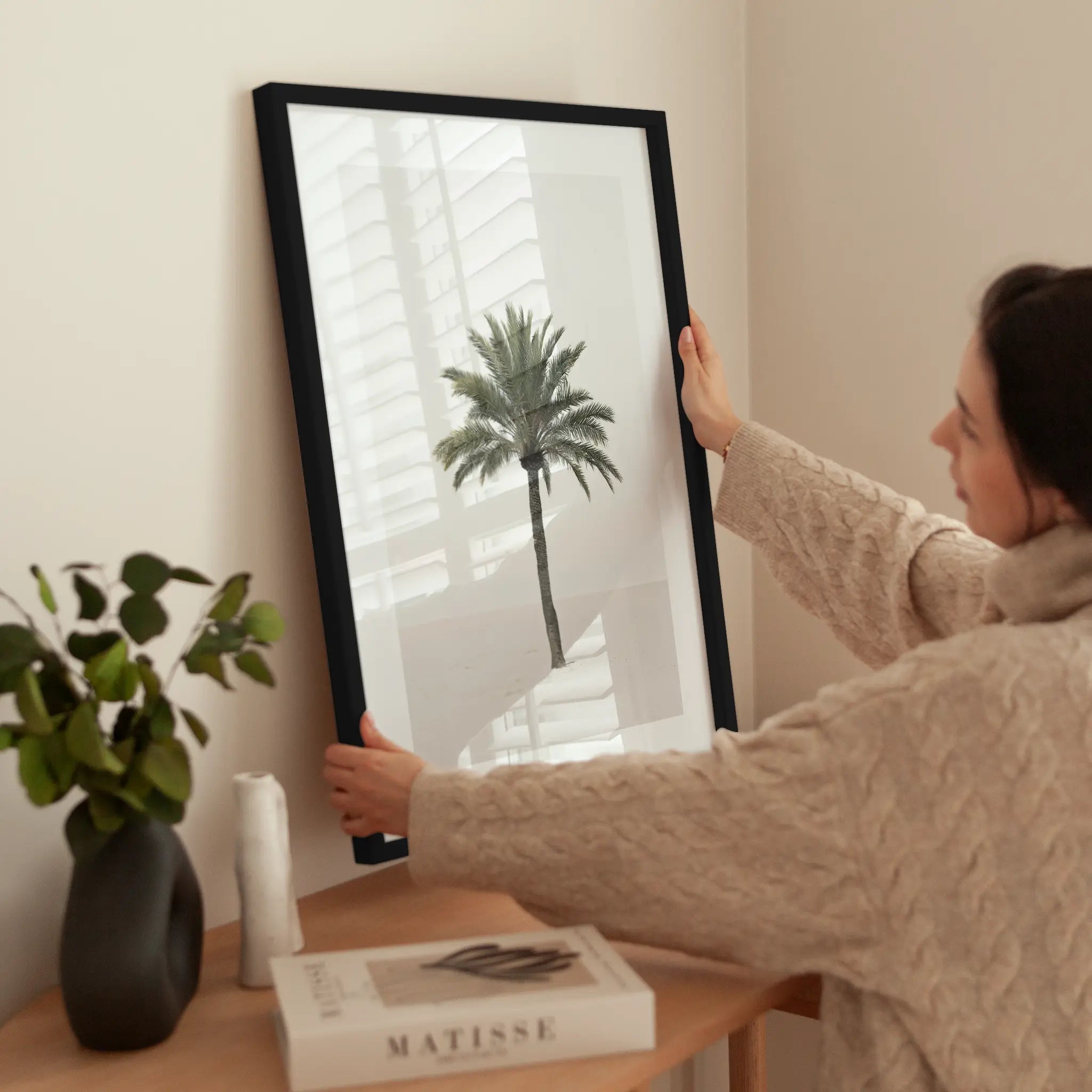 Palm Tree on Beach wird aufgehängt
