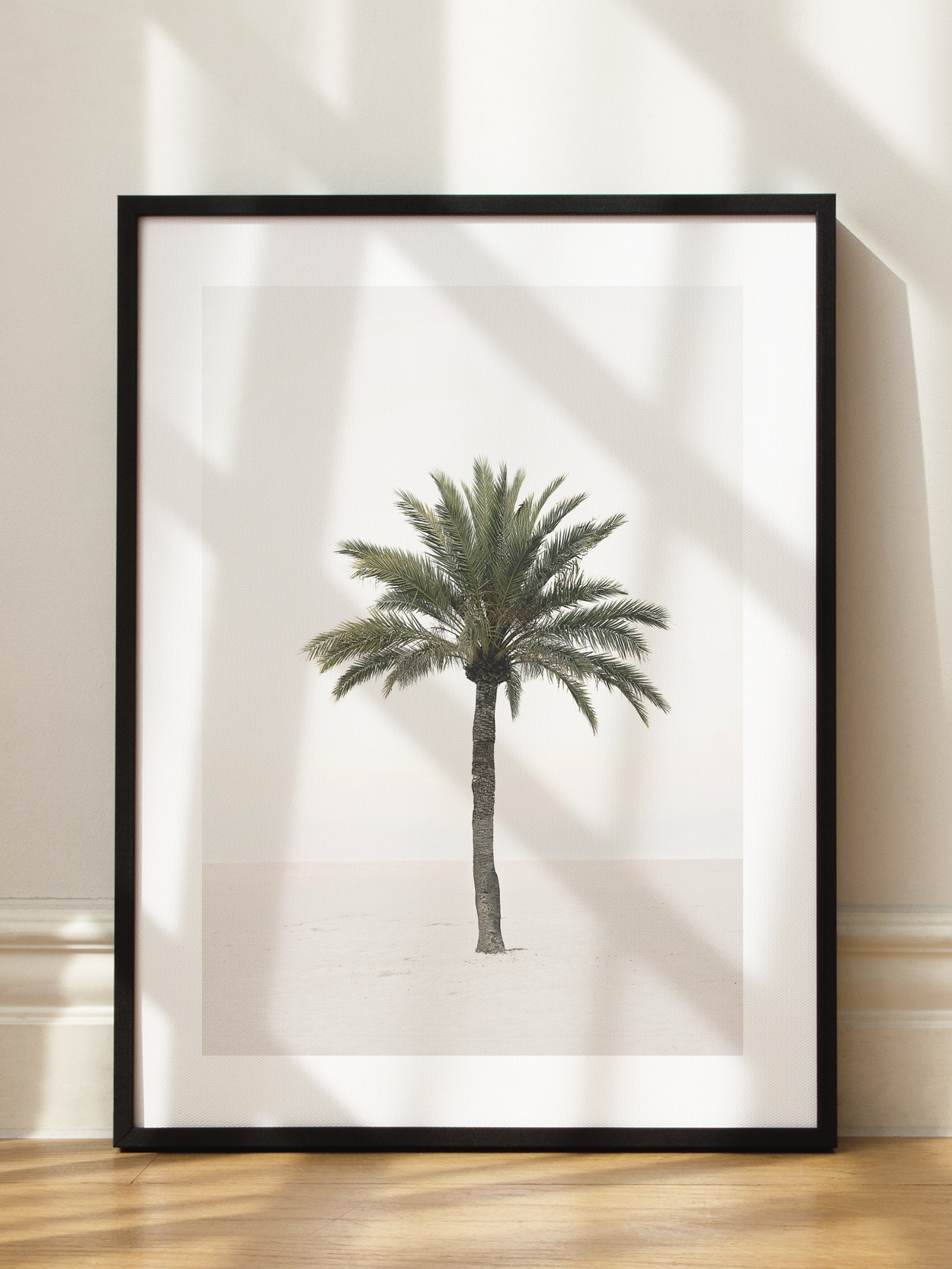 Palm Tree on Beach Poster