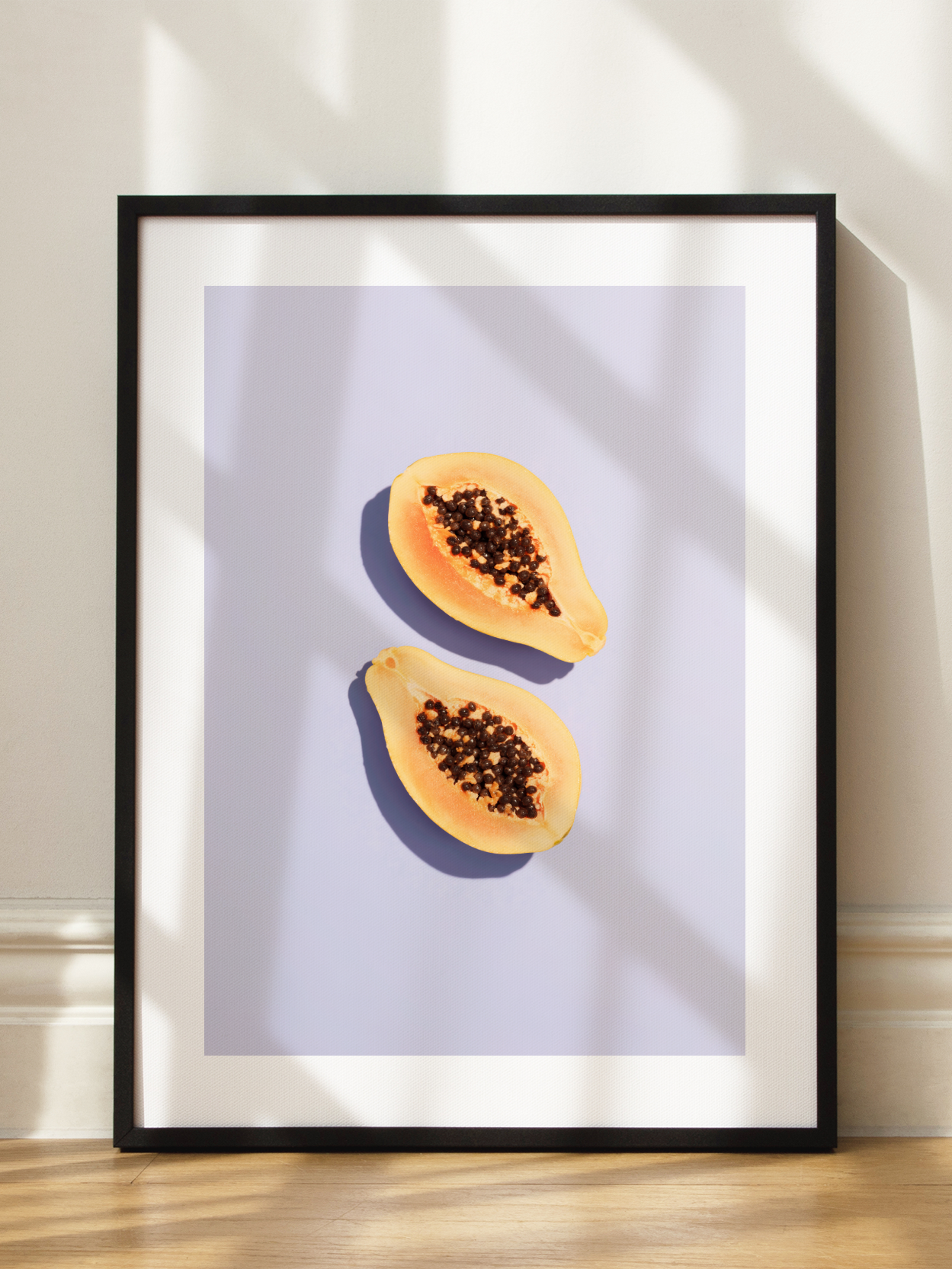 Papas on Lilac Poster