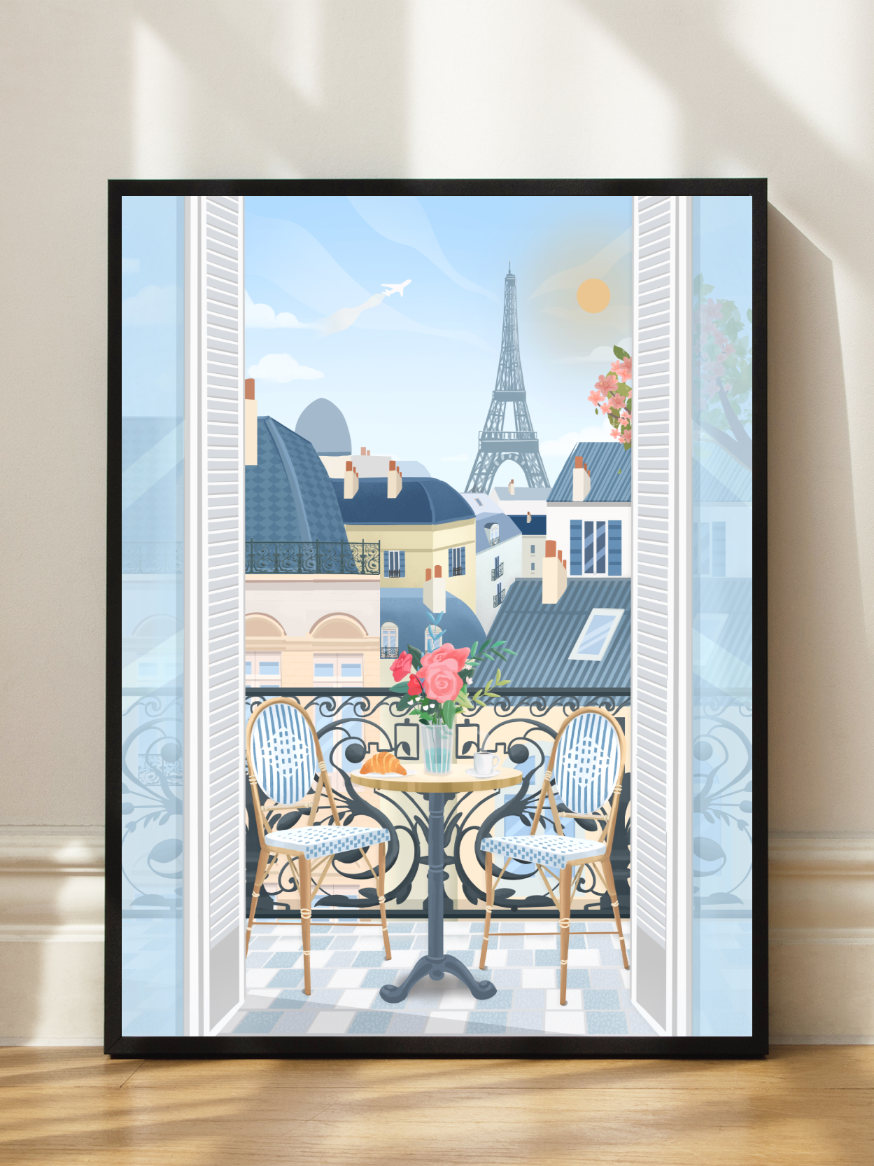 Parisian Balcony Poster