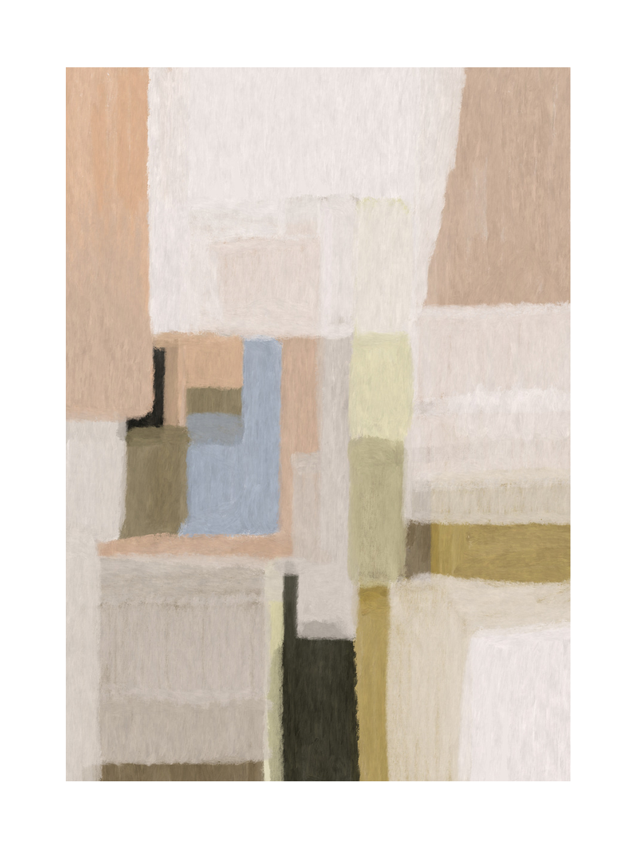 Pastel Abstraction Poster