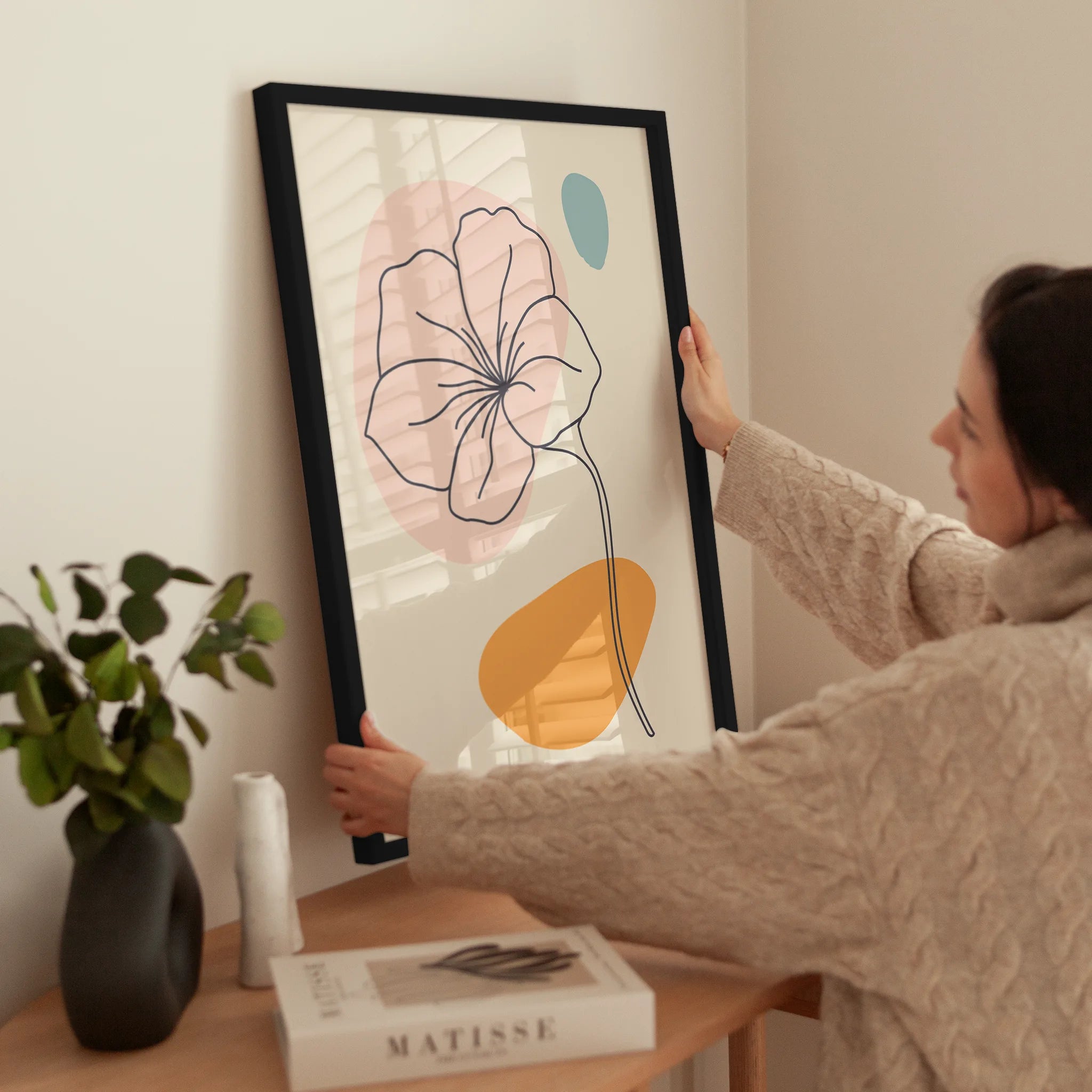 Pastel Flower wird aufgehängt
