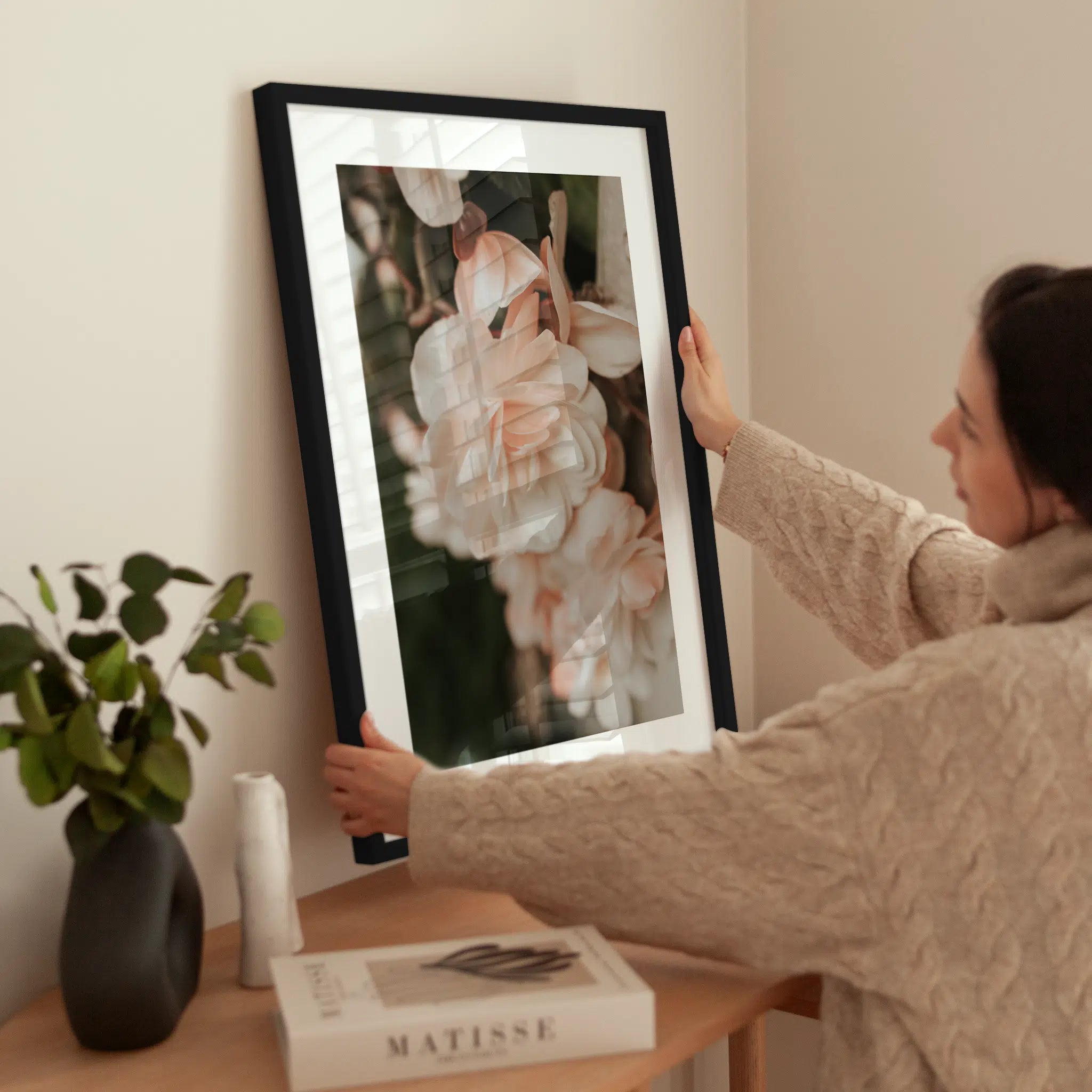 Peach Blossom wird aufgehängt