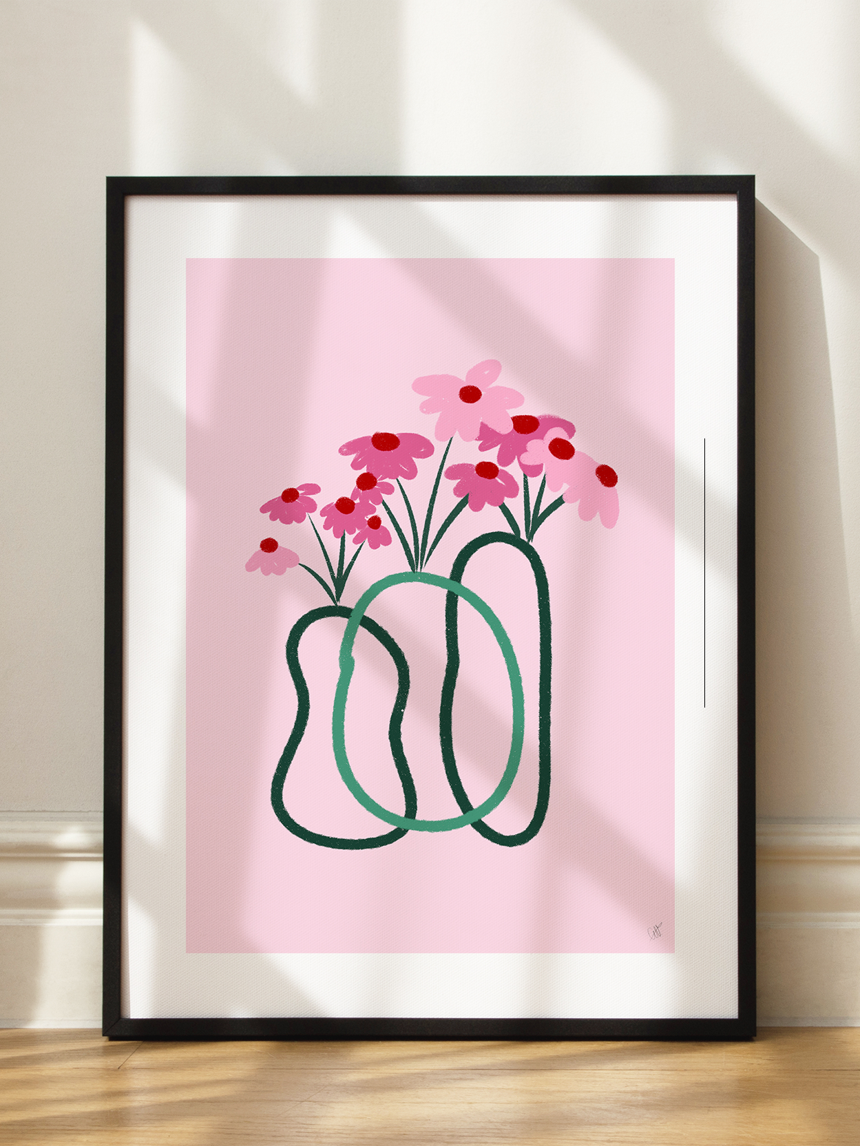 Pink Botanical Poster