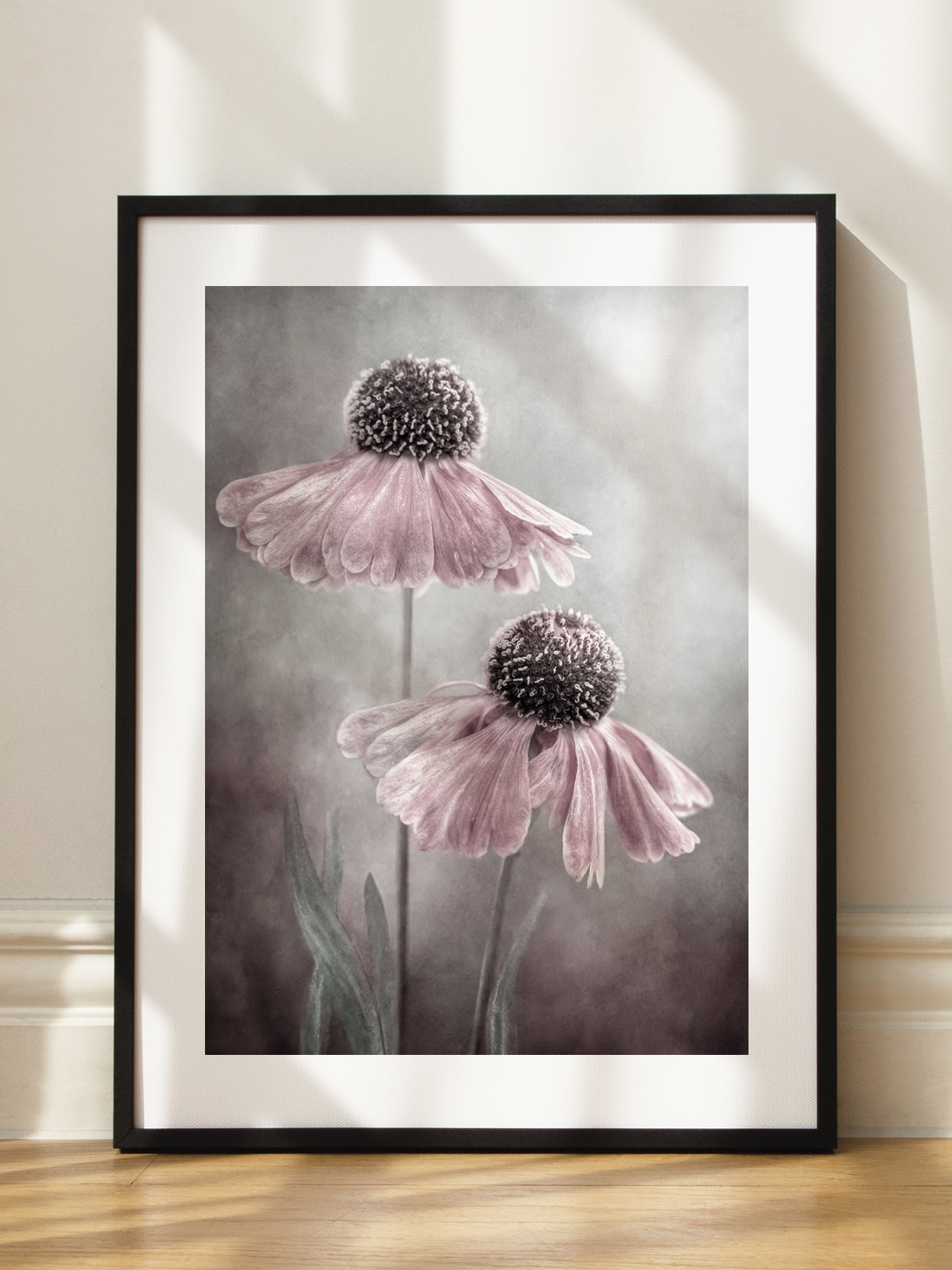 Pink Floral Pair Poster