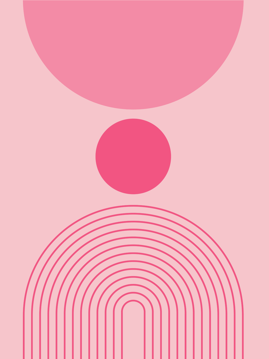 Pink Graphic Abstrakt No2 Poster