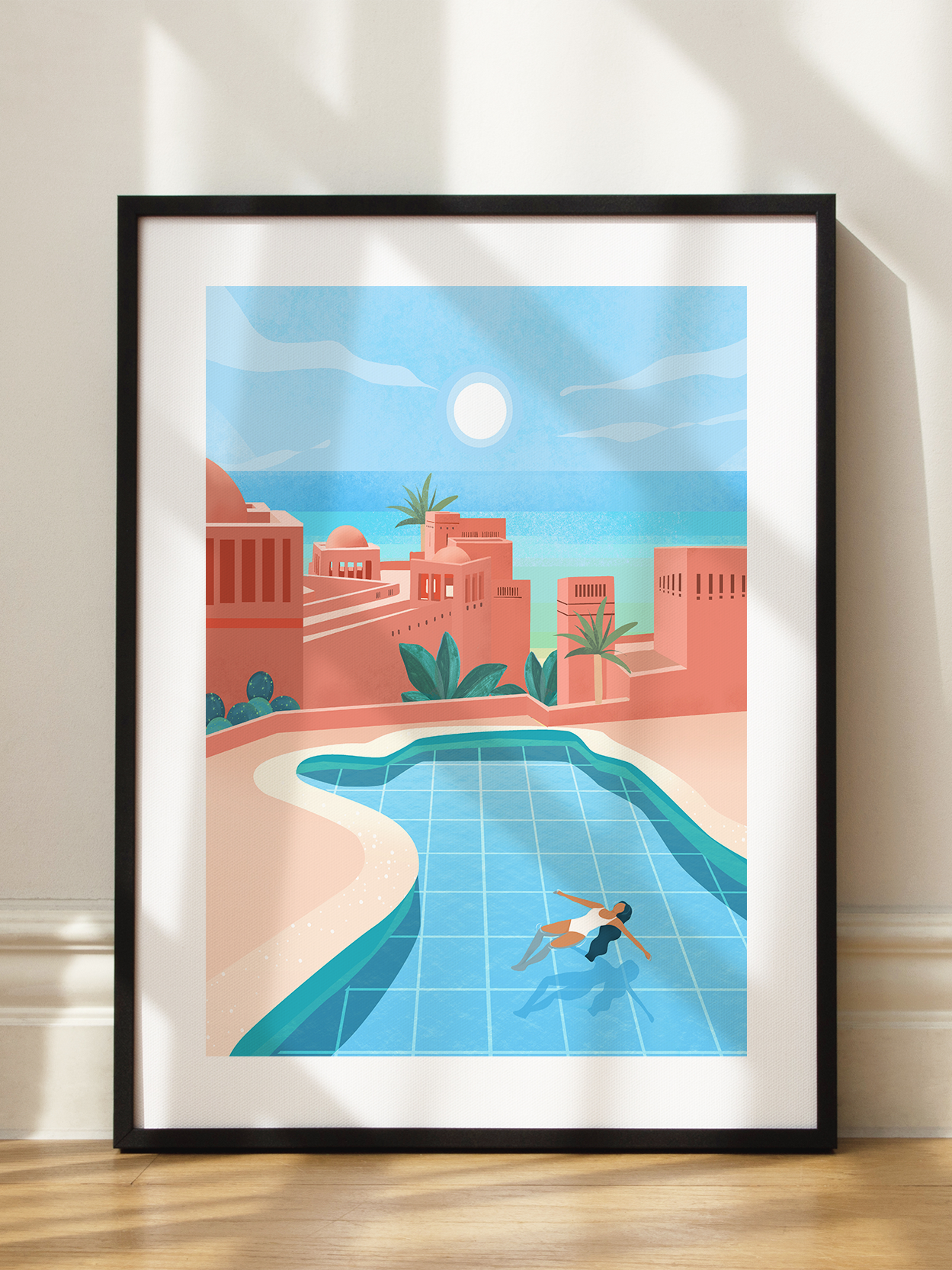 Pool View Poster
