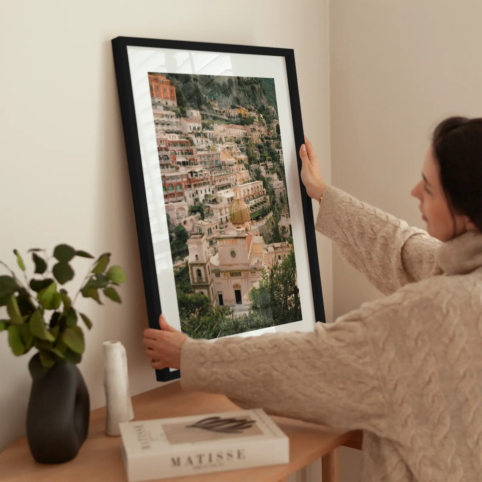 Positano Bliss No2 wird aufgehängt