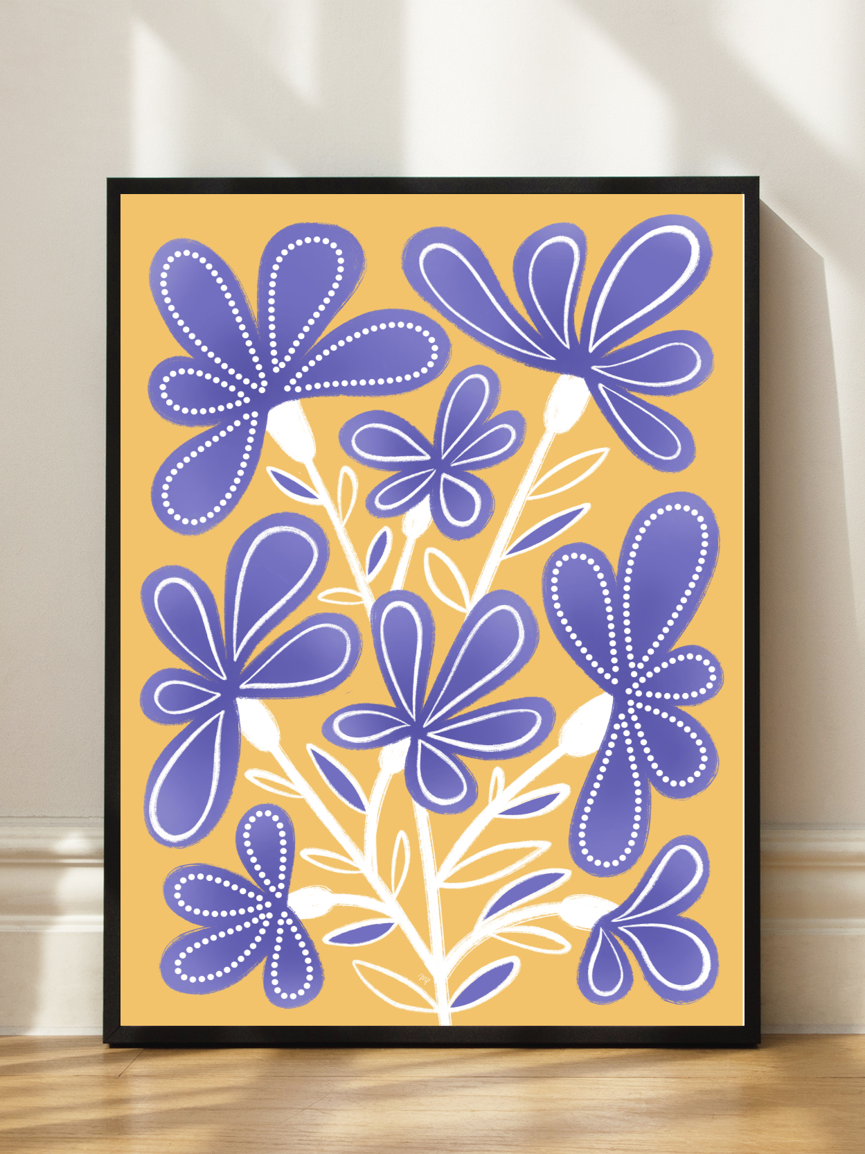 Purple Flowers Poster