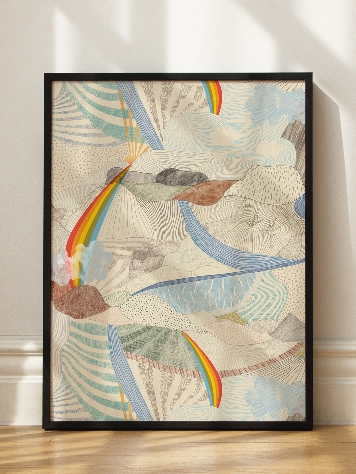 Rainbow Landscape Poster