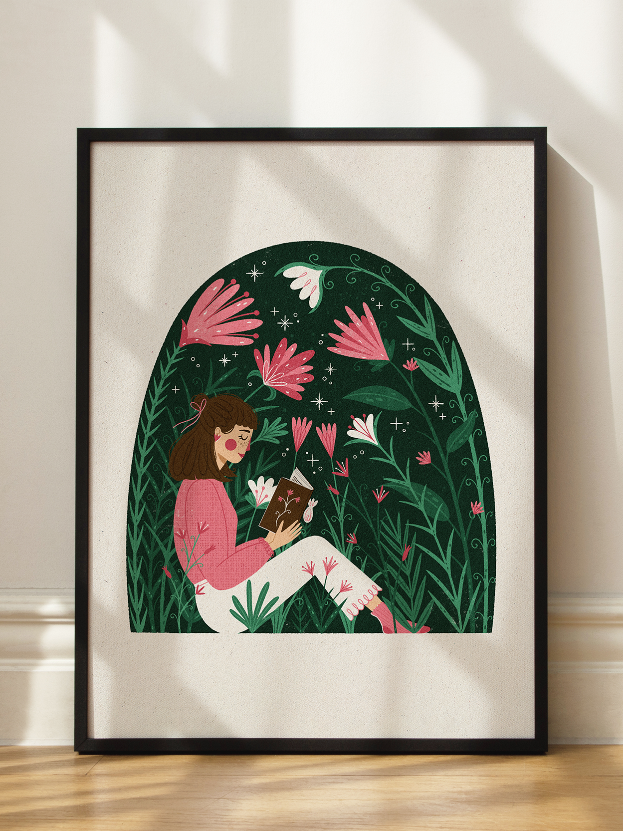 Reading Garden Poster