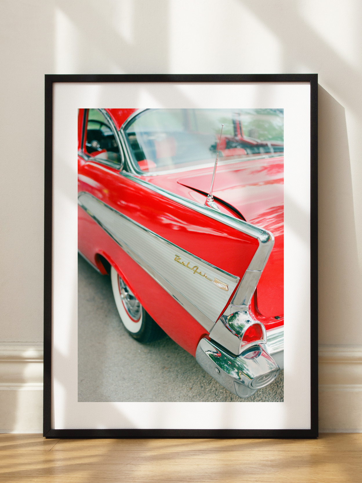 Red Classic Car Poster