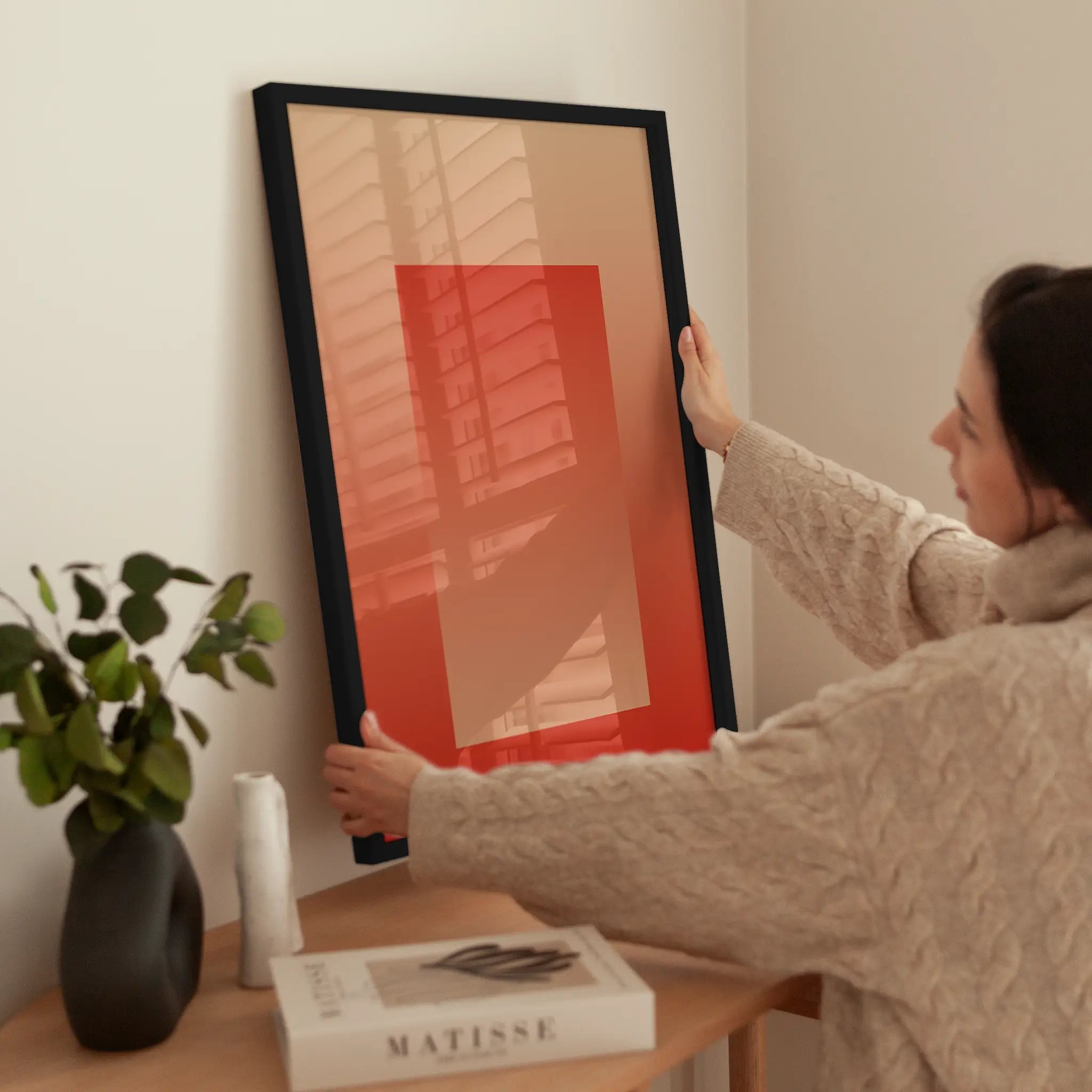 Red Gradient 02 wird aufgehängt
