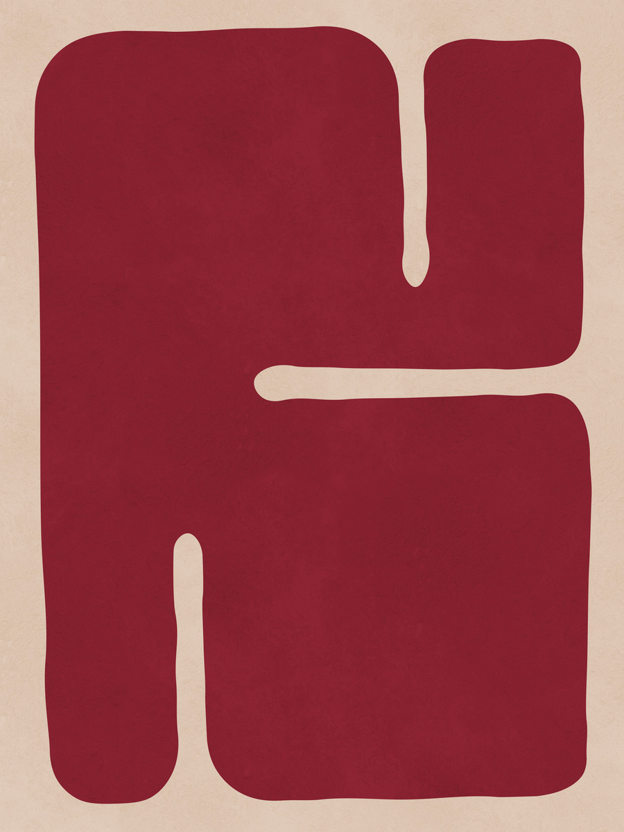 Red Graphic Poster
