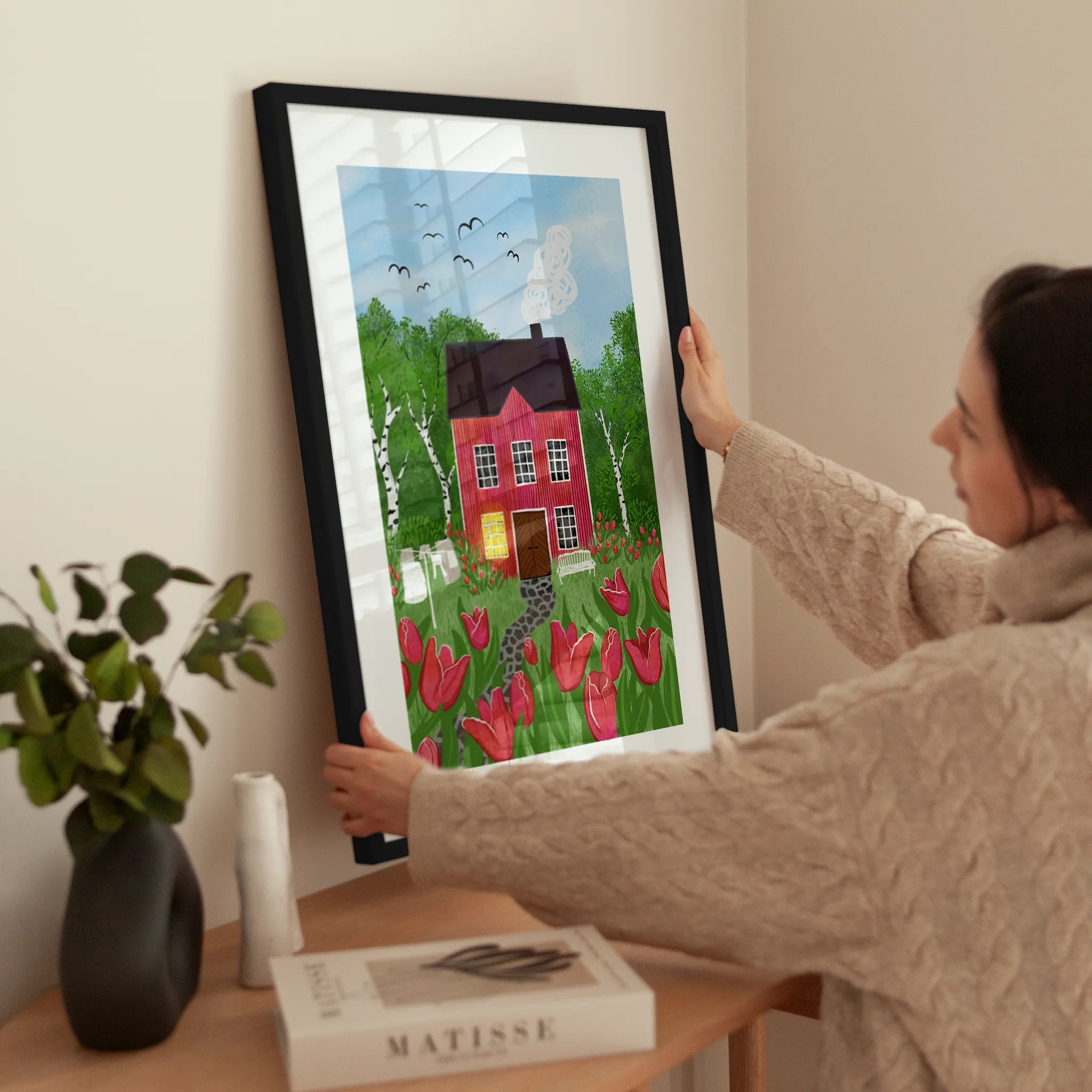 Red House wird aufgehängt