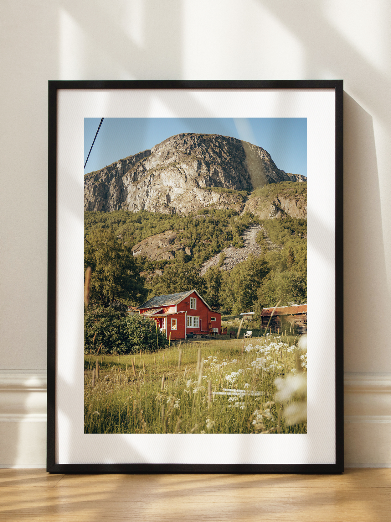 Red House in Nature Poster