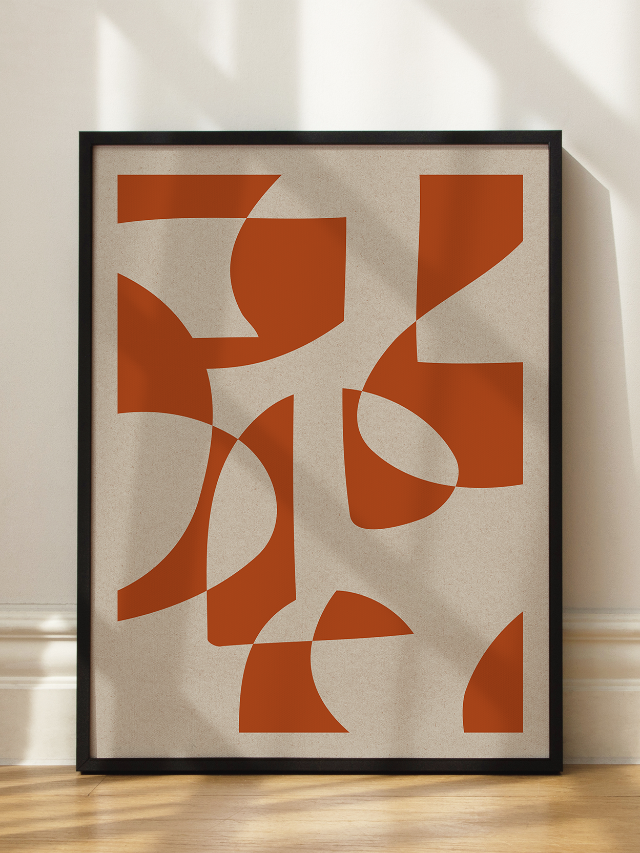 Red Shapes Poster