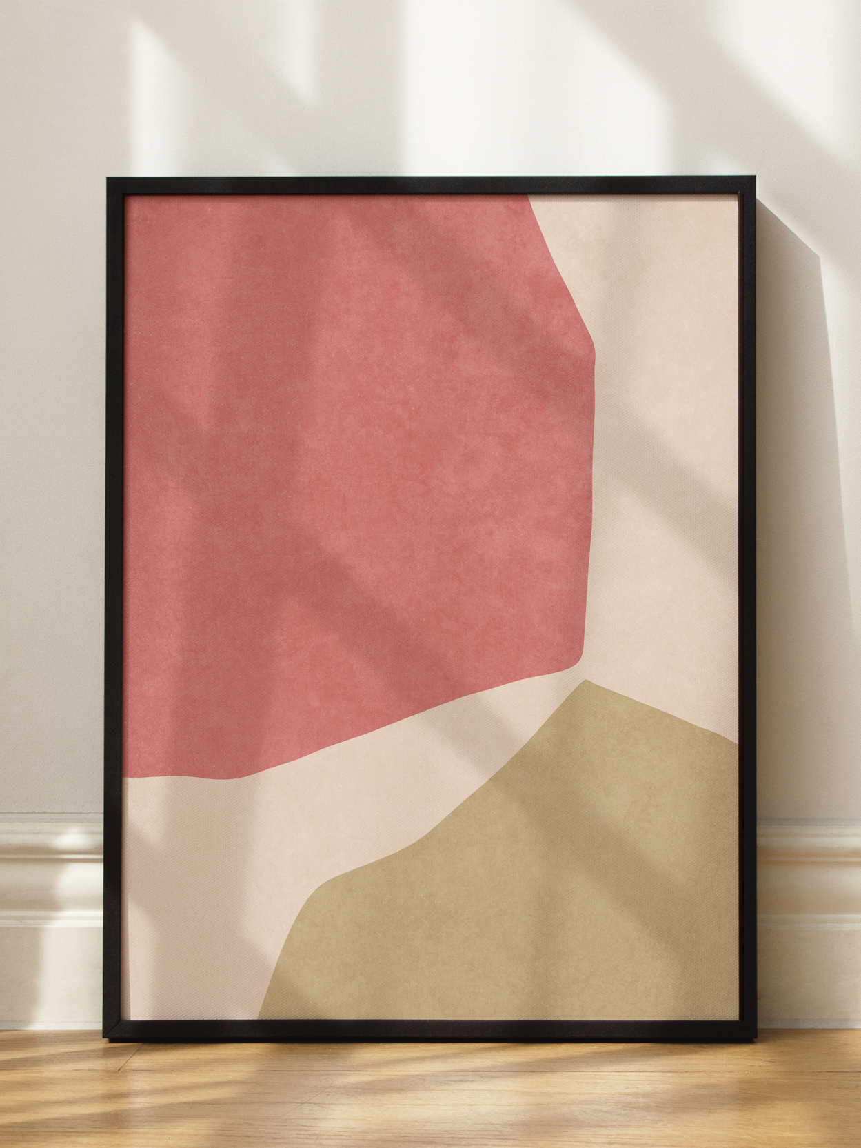 Red and Beige Shapes
