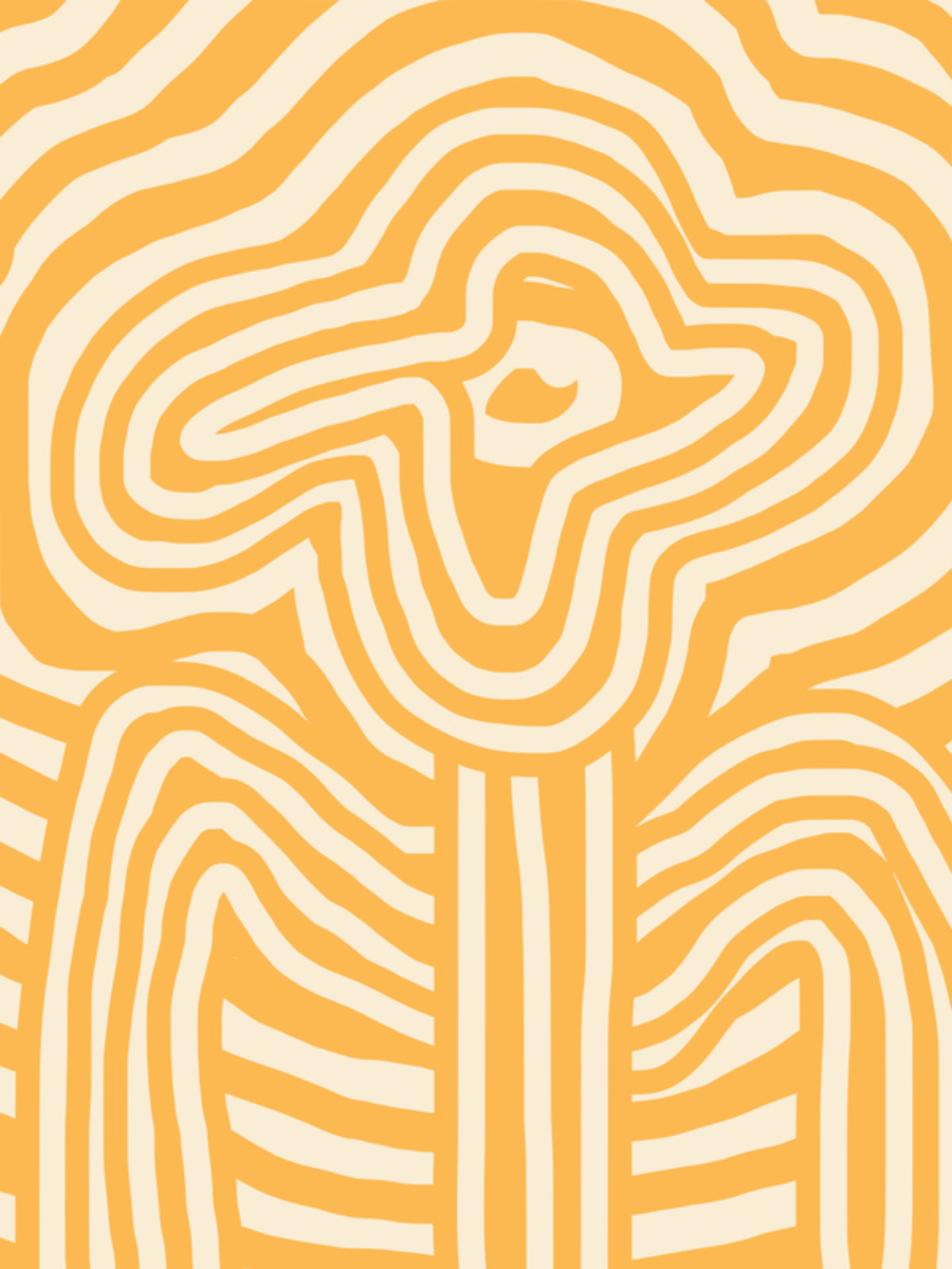 Retro Flower Poster