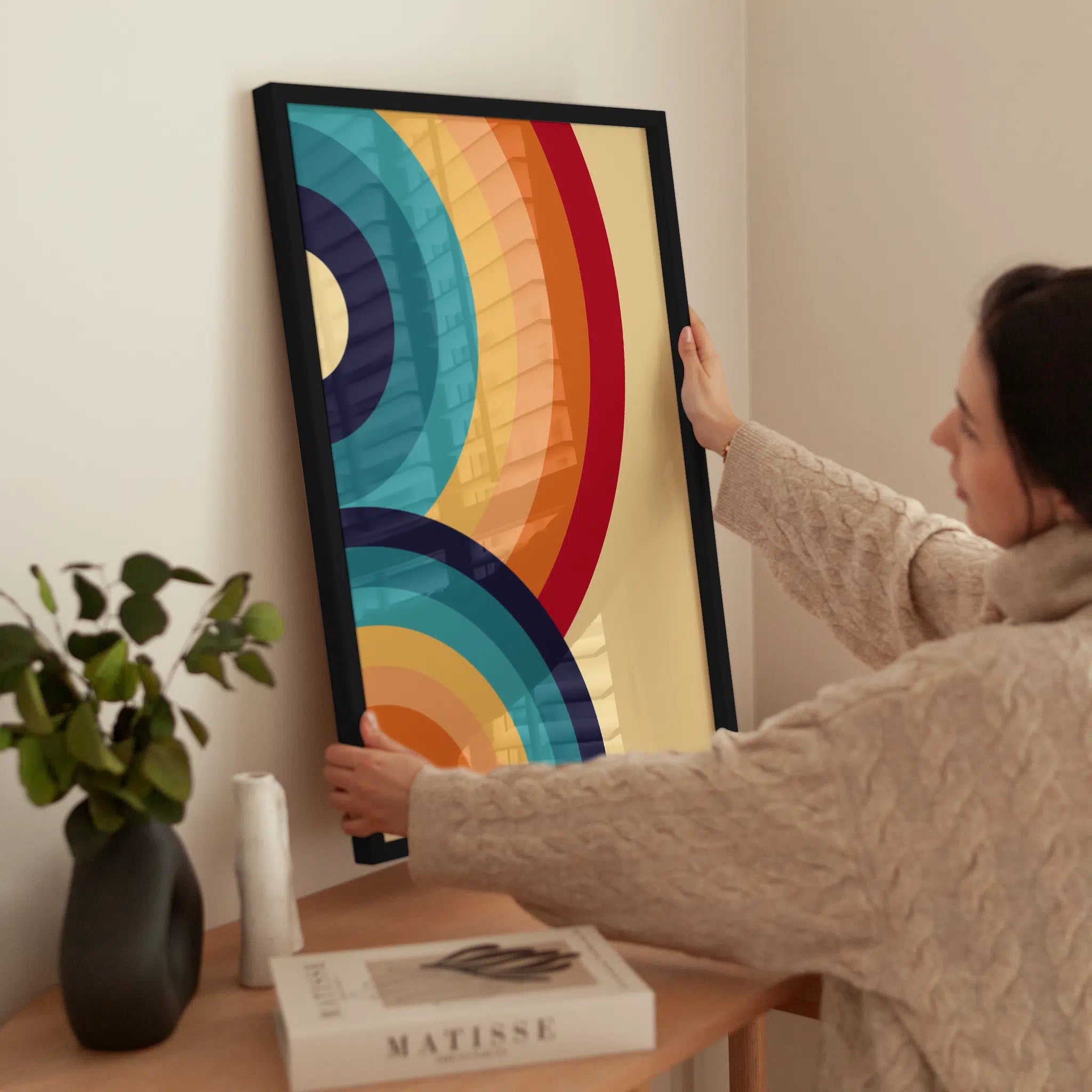 Retro Waves wird aufgehängt