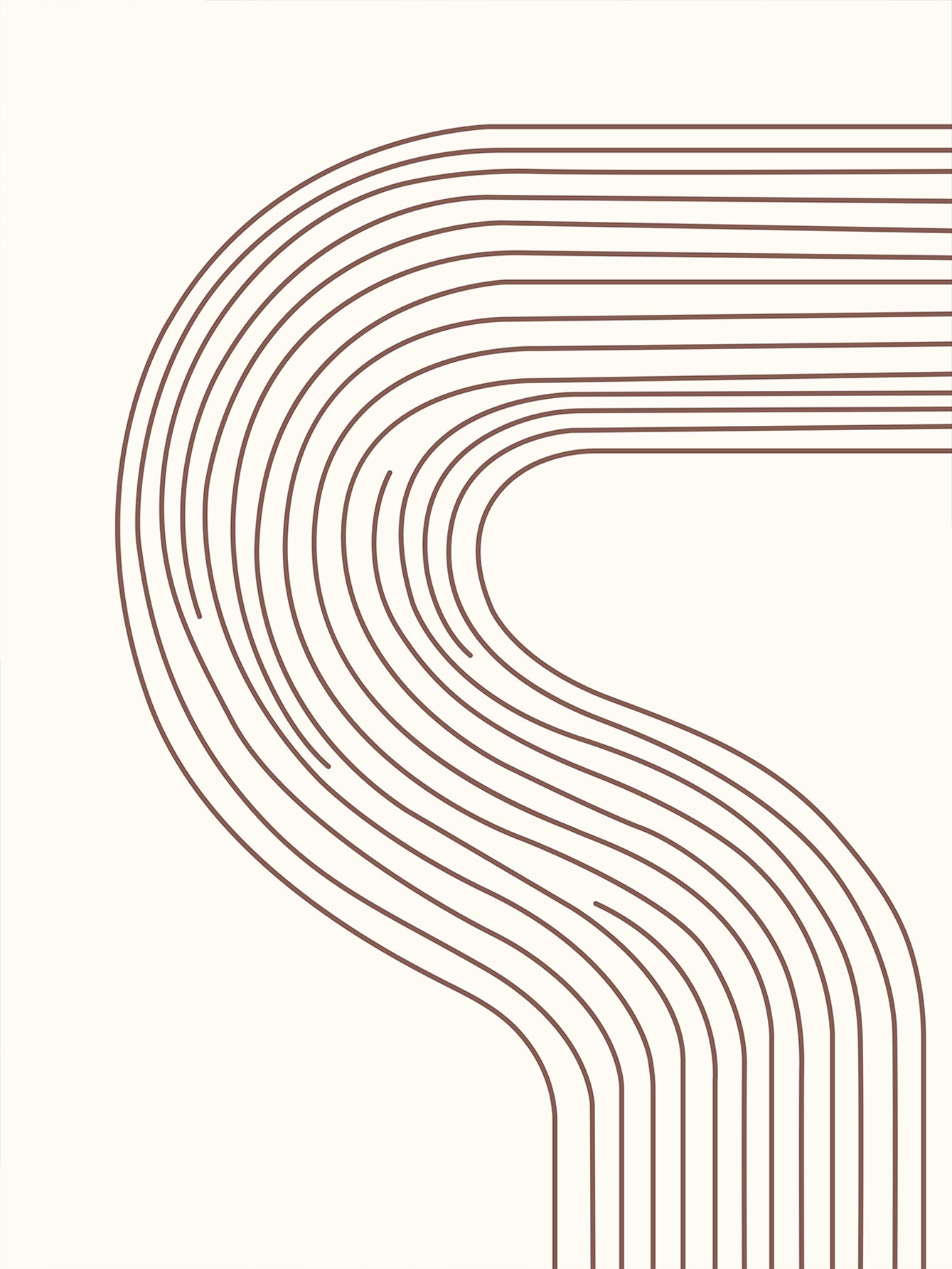 Rhythmic Curves Poster